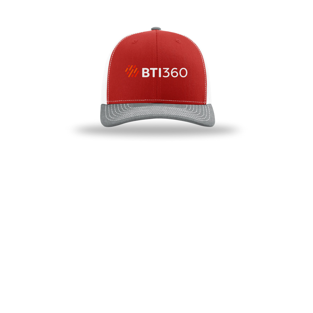 bti360-richardson-trucker-cap-embroidery-capfront-R112-redwhiteheathergrey-flat-front
