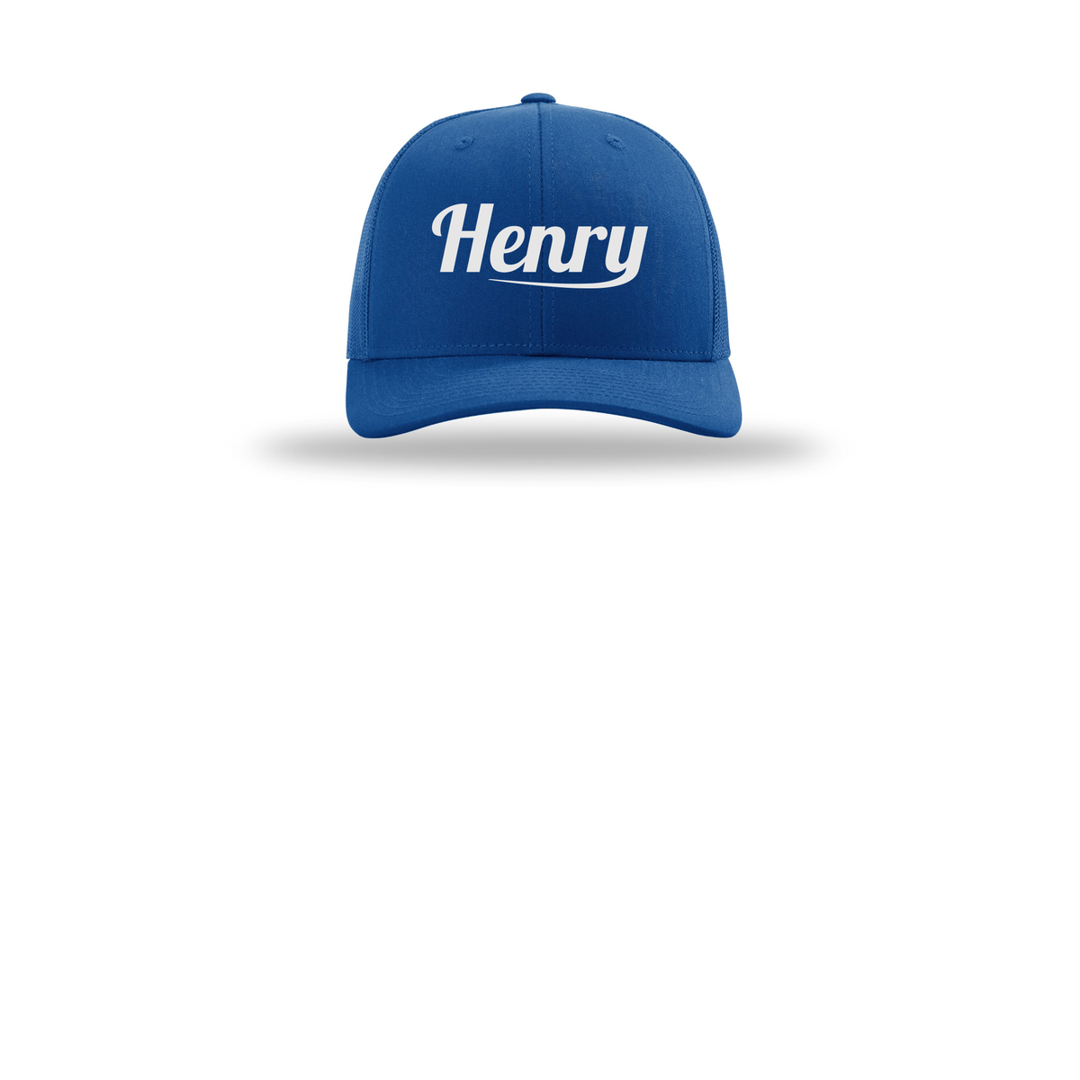 henrymeds-richardson-trucker-cap-embroidery-capfront-R112-royal-flat-front