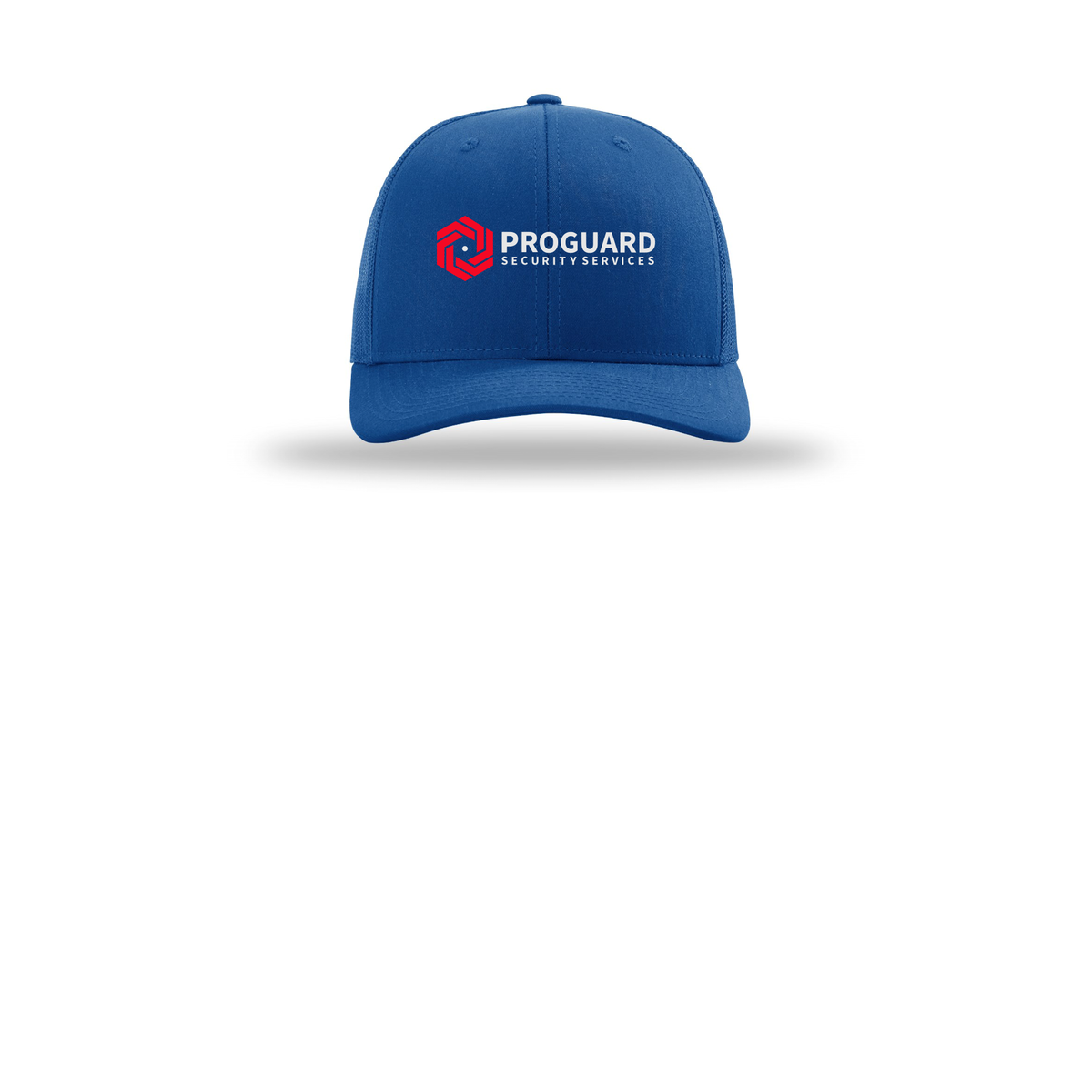 proguardsecurityservices-richardson-trucker-cap-embroidery-capfront-R112-royal-flat-front