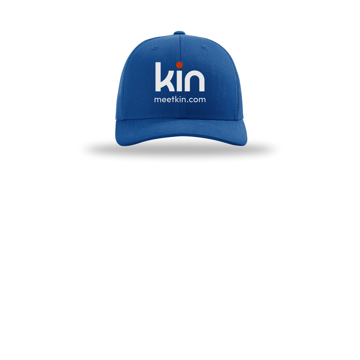 kin-richardson-trucker-cap-embroidery-capfront-R112-royal-flat-front