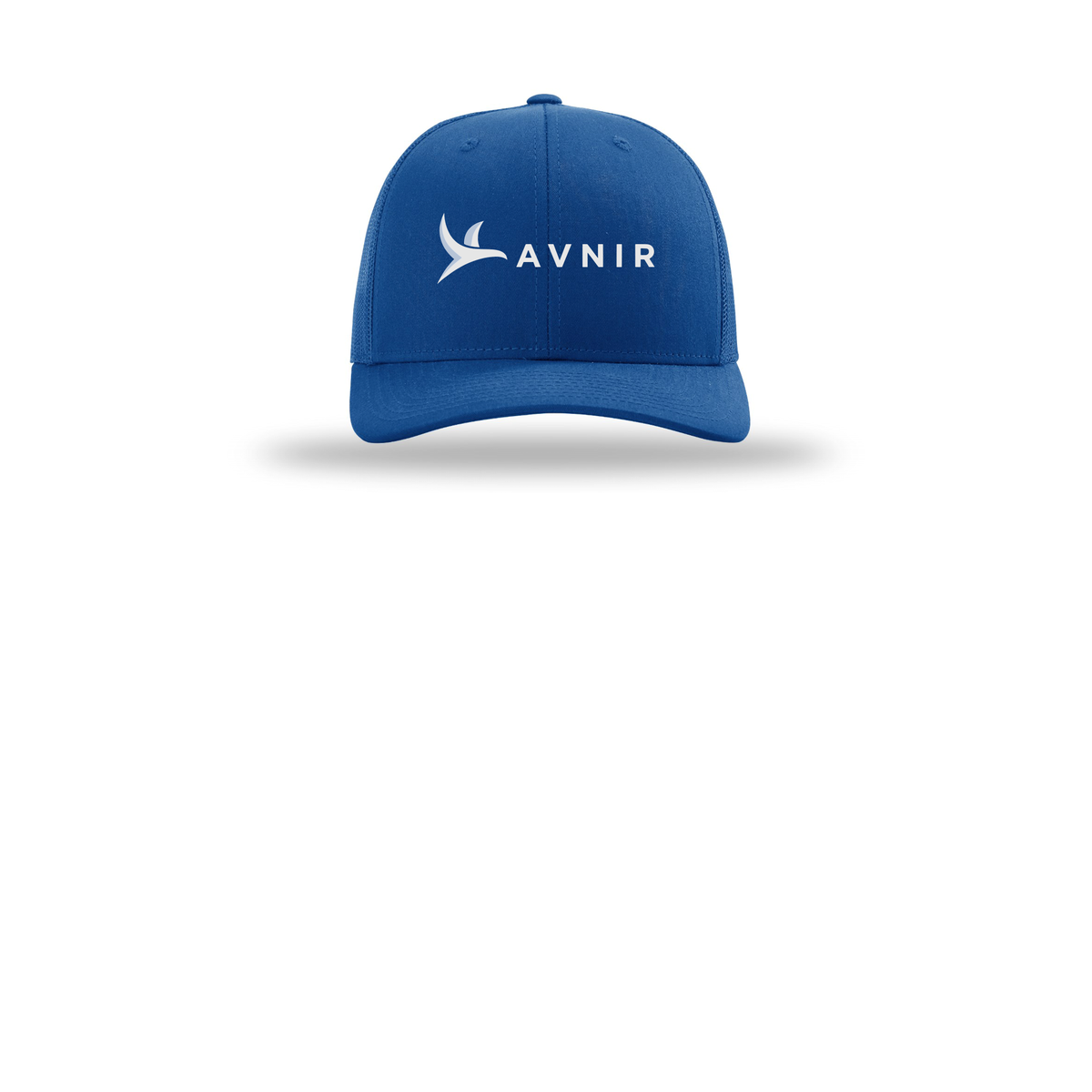 avnir-richardson-trucker-cap-embroidery-capfront-R112-royal-flat-front