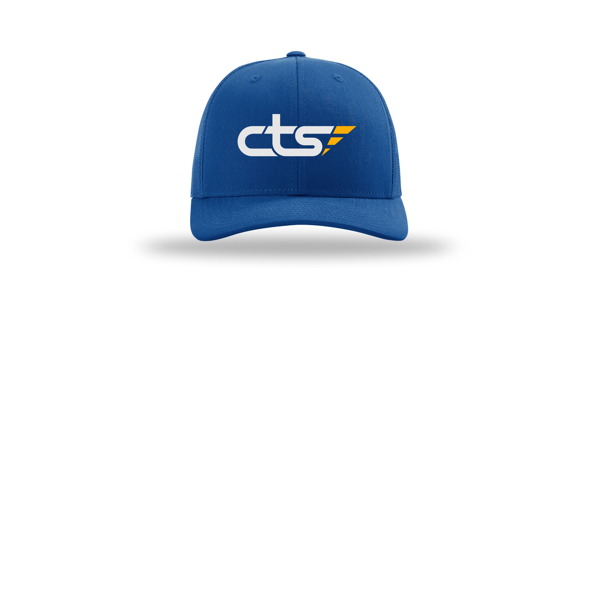 cts1-richardson-trucker-cap-embroidery-capfront-R112-royal-flat-front