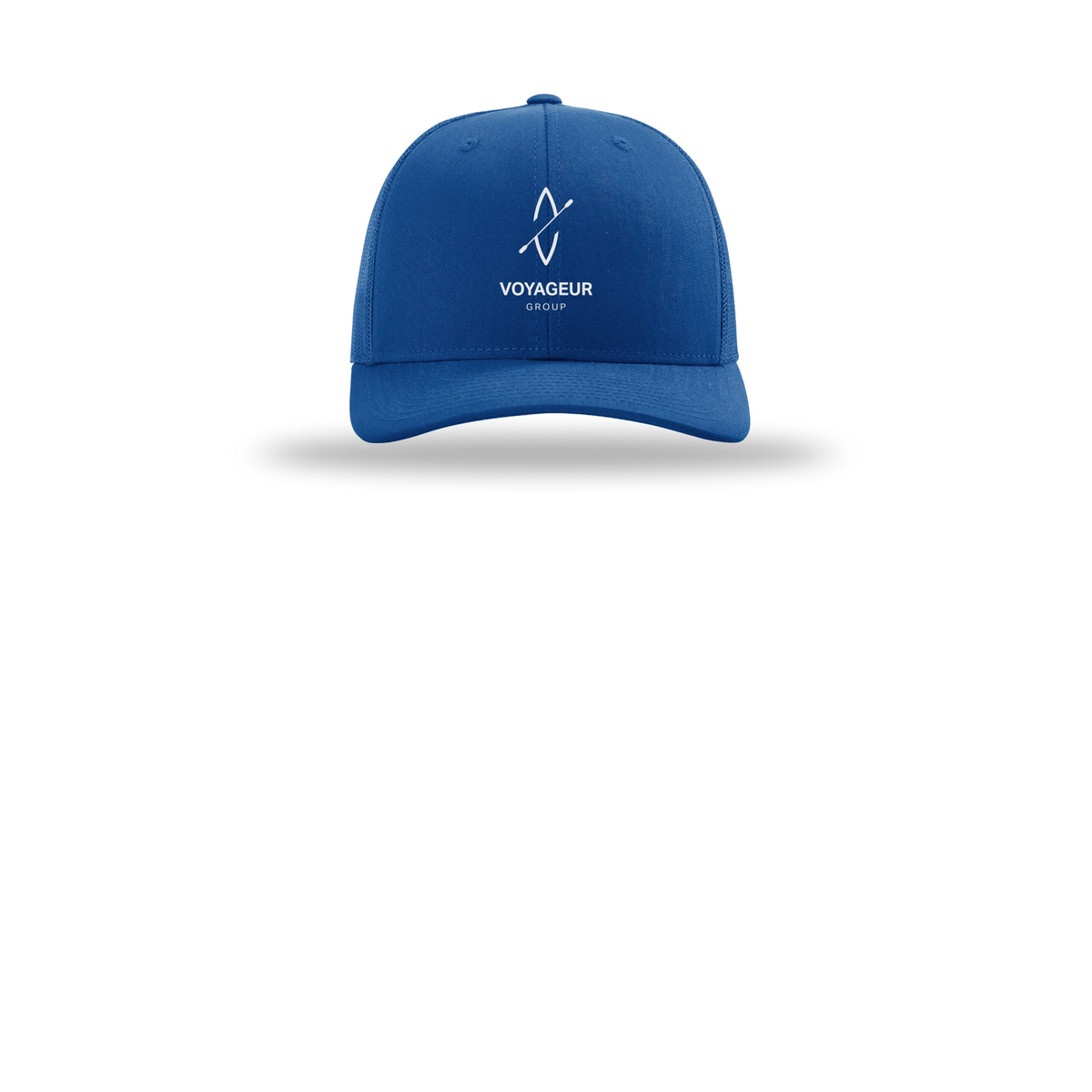 voyageurgroup-richardson-trucker-cap-embroidery-capfront-R112-royal-flat-front