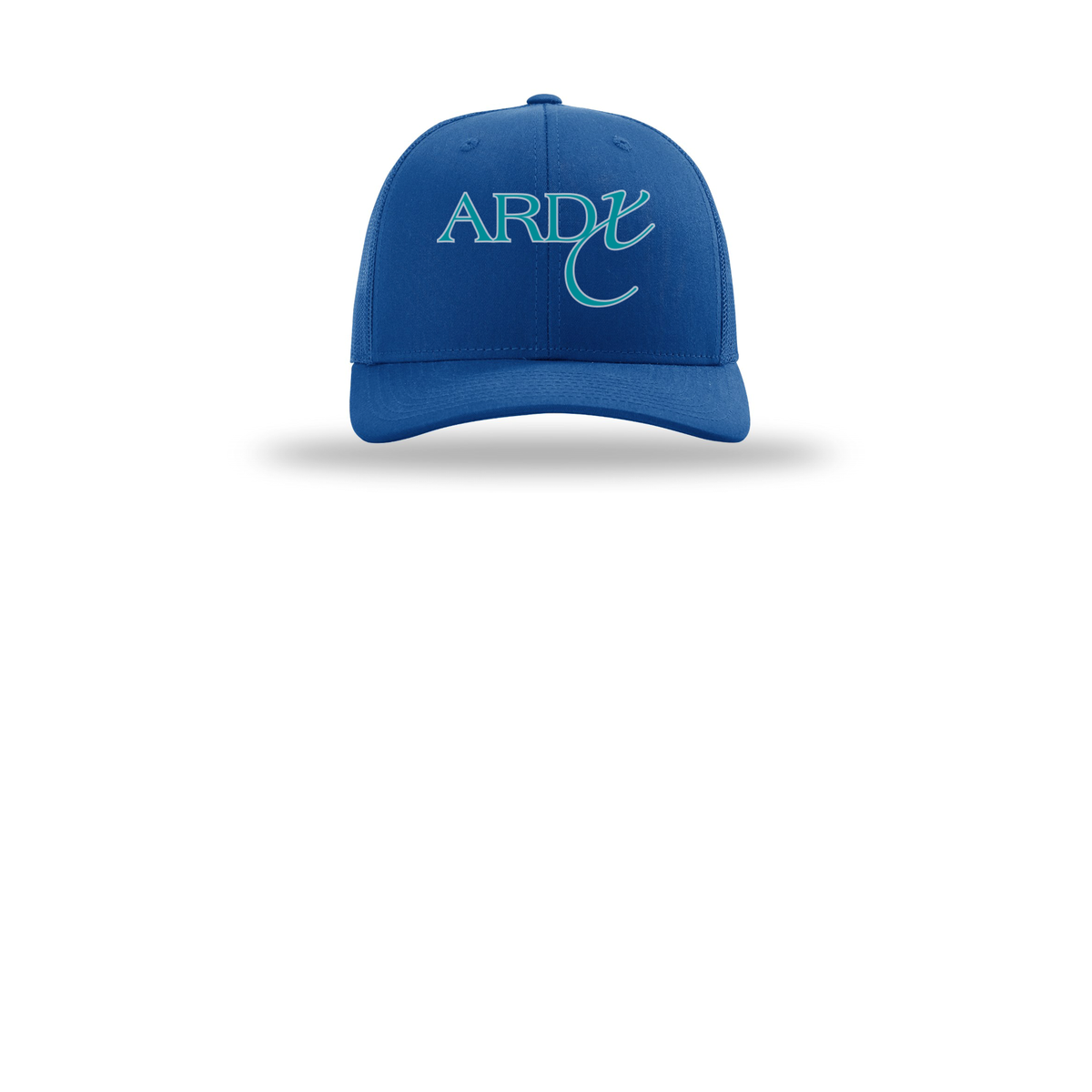 ardx-richardson-trucker-cap-embroidery-capfront-R112-royal-flat-front
