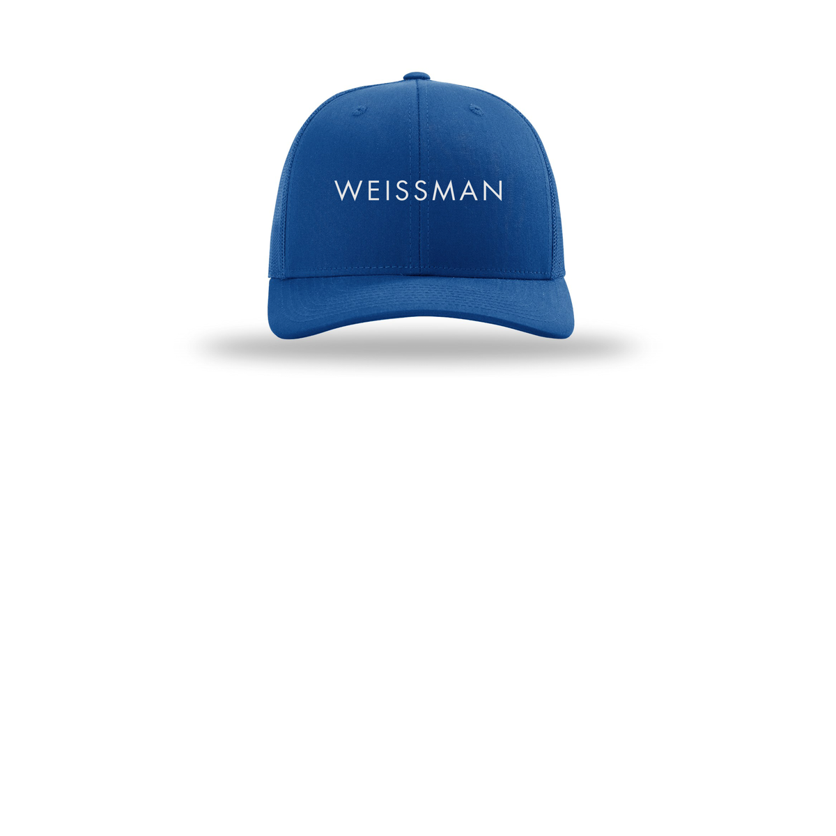 weissmans-richardson-trucker-cap-embroidery-capfront-R112-royal-flat-front