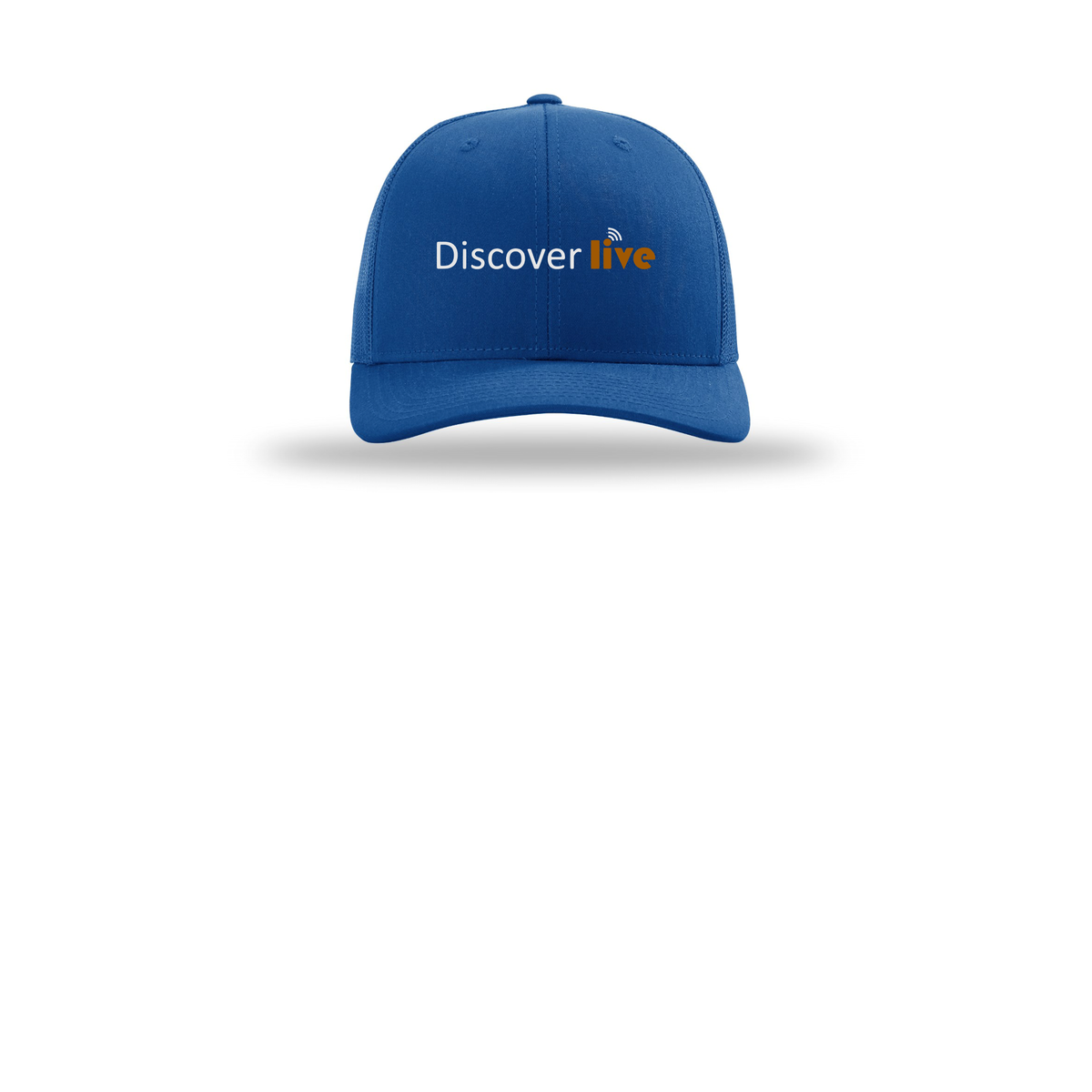 discover-richardson-trucker-cap-embroidery-capfront-R112-royal-flat-front