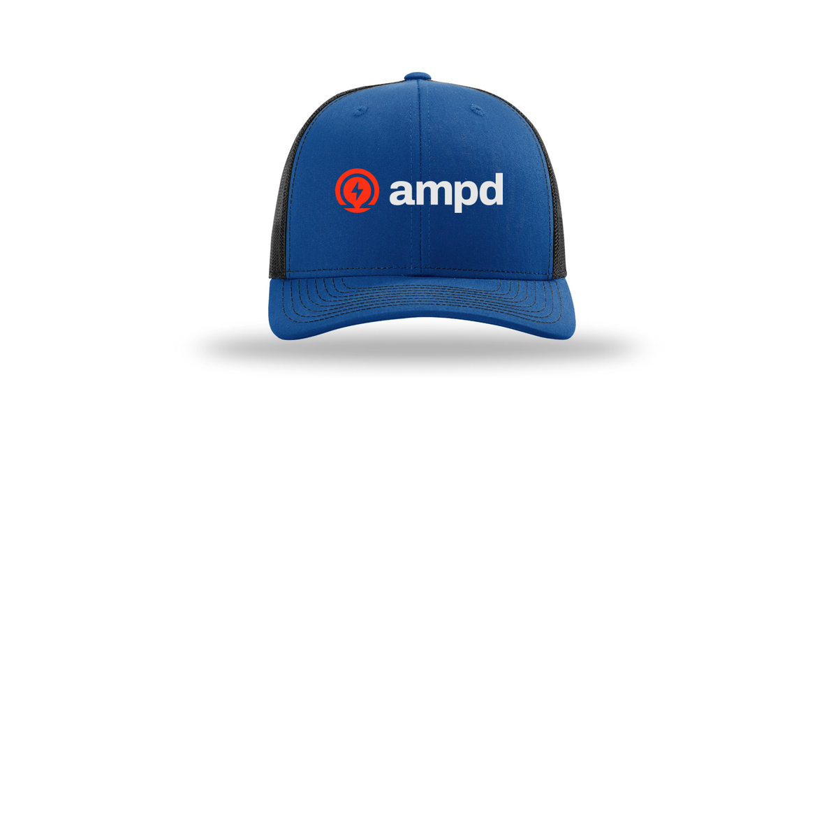 ampd-richardson-trucker-cap-embroidery-capfront-R112-royalblack-flat-front