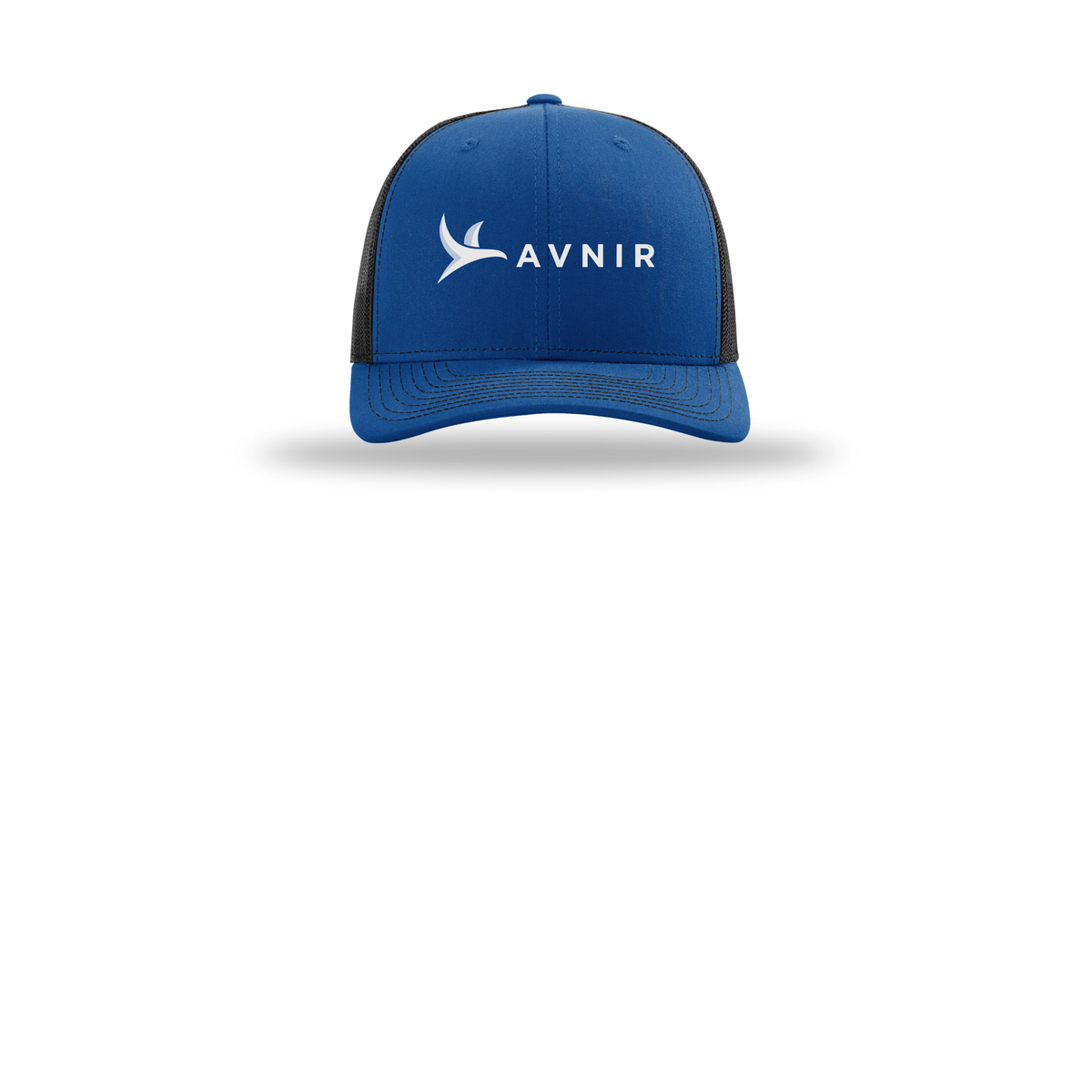 avnir-richardson-trucker-cap-embroidery-capfront-R112-royalblack-flat-front