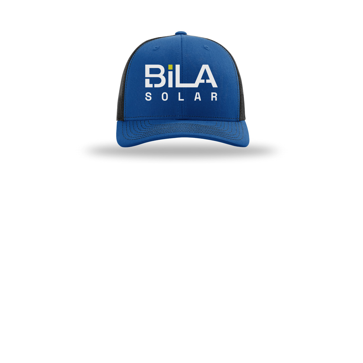bilasolar-richardson-trucker-cap-embroidery-capfront-R112-royalblack-flat-front