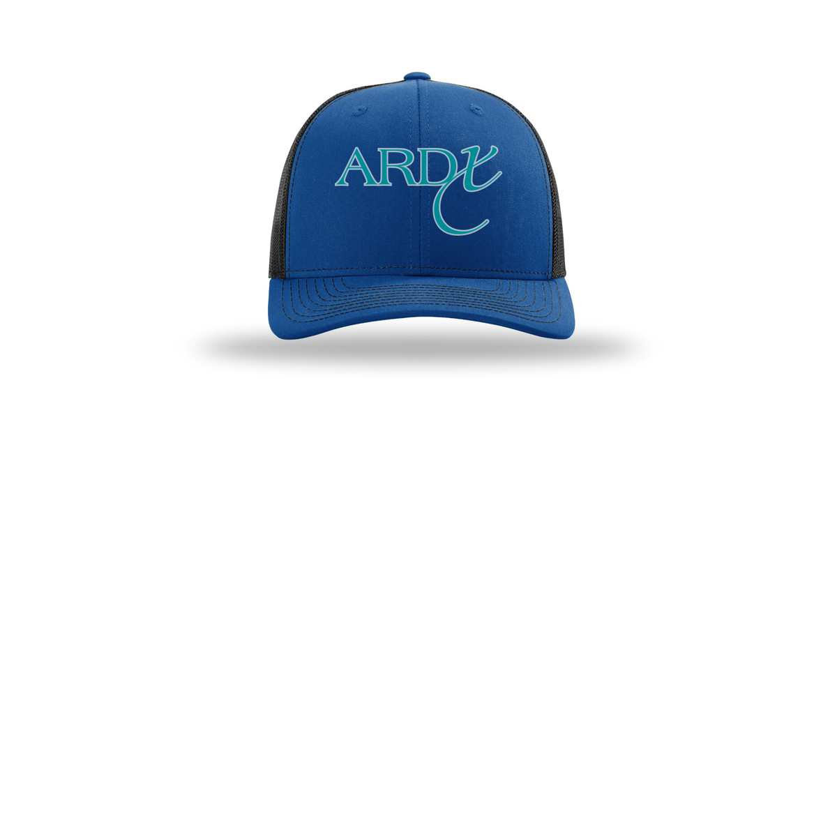 ardx-richardson-trucker-cap-embroidery-capfront-R112-royalblack-flat-front