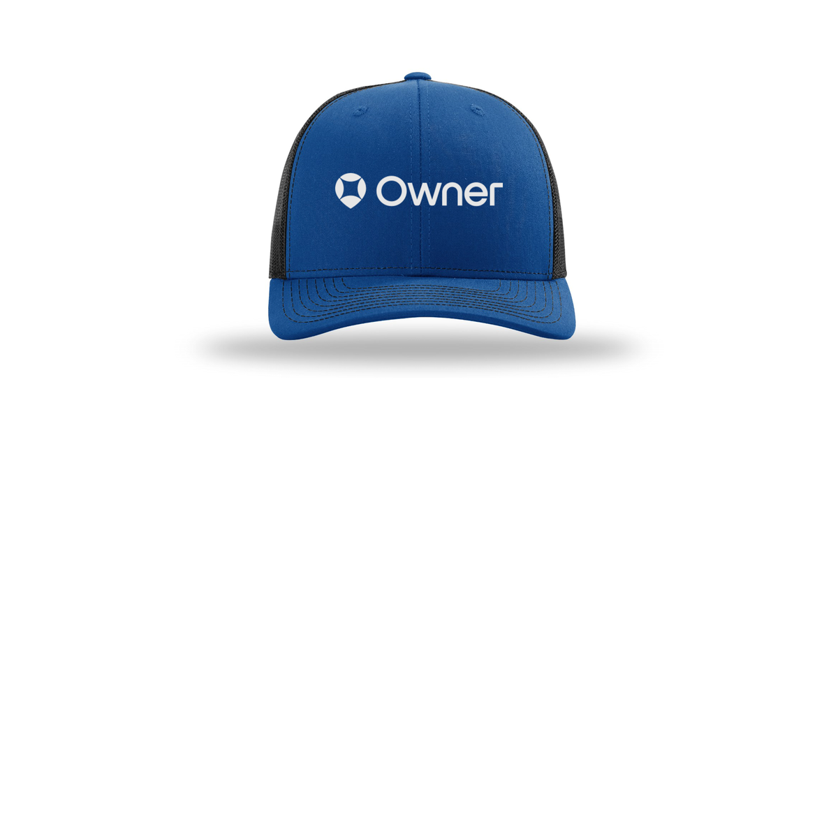 owner-richardson-trucker-cap-embroidery-capfront-R112-royalblack-flat-front