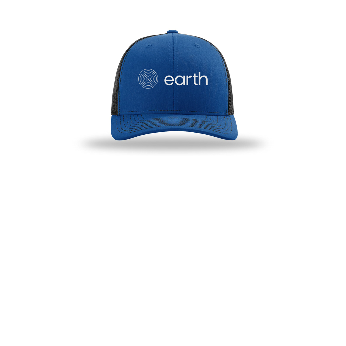 earthfuneral-richardson-trucker-cap-embroidery-capfront-R112-royalblack-flat-front