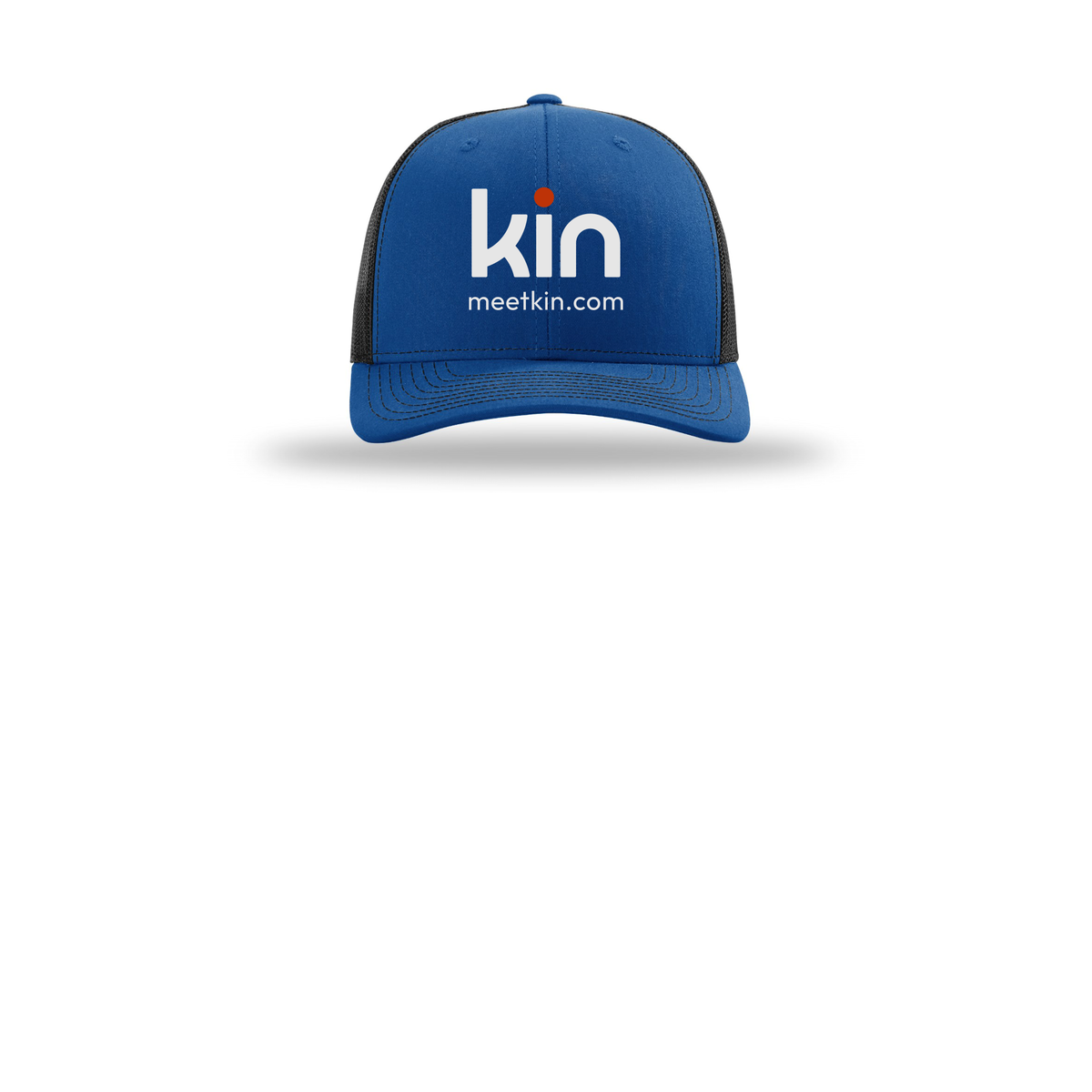 kin-richardson-trucker-cap-embroidery-capfront-R112-royalblack-flat-front