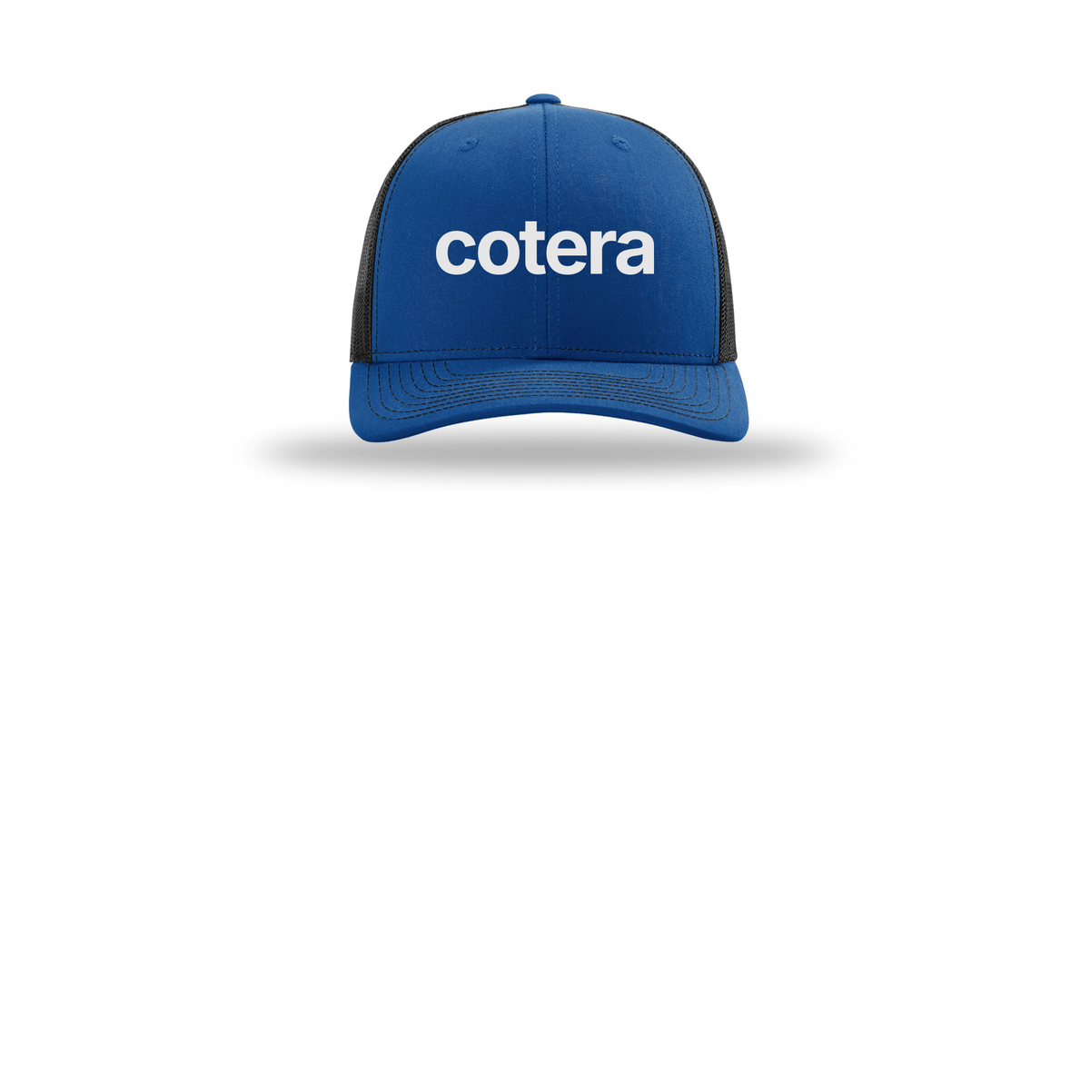 cotera-richardson-trucker-cap-embroidery-capfront-R112-royalblack-flat-front