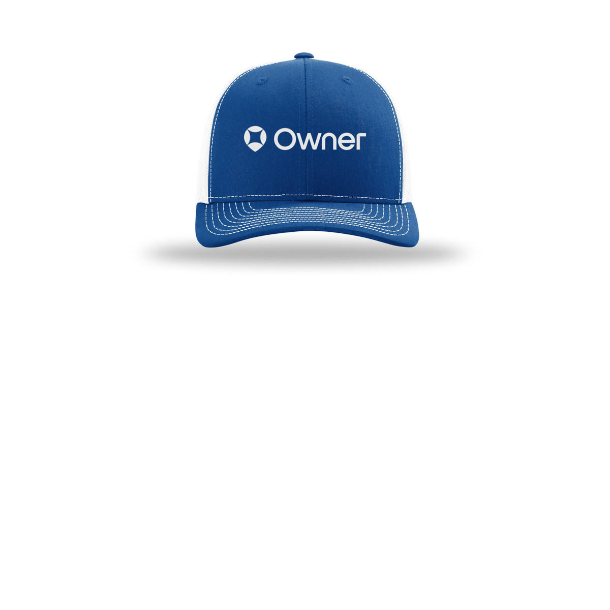 owner-richardson-trucker-cap-embroidery-capfront-R112-royalwhite-flat-front