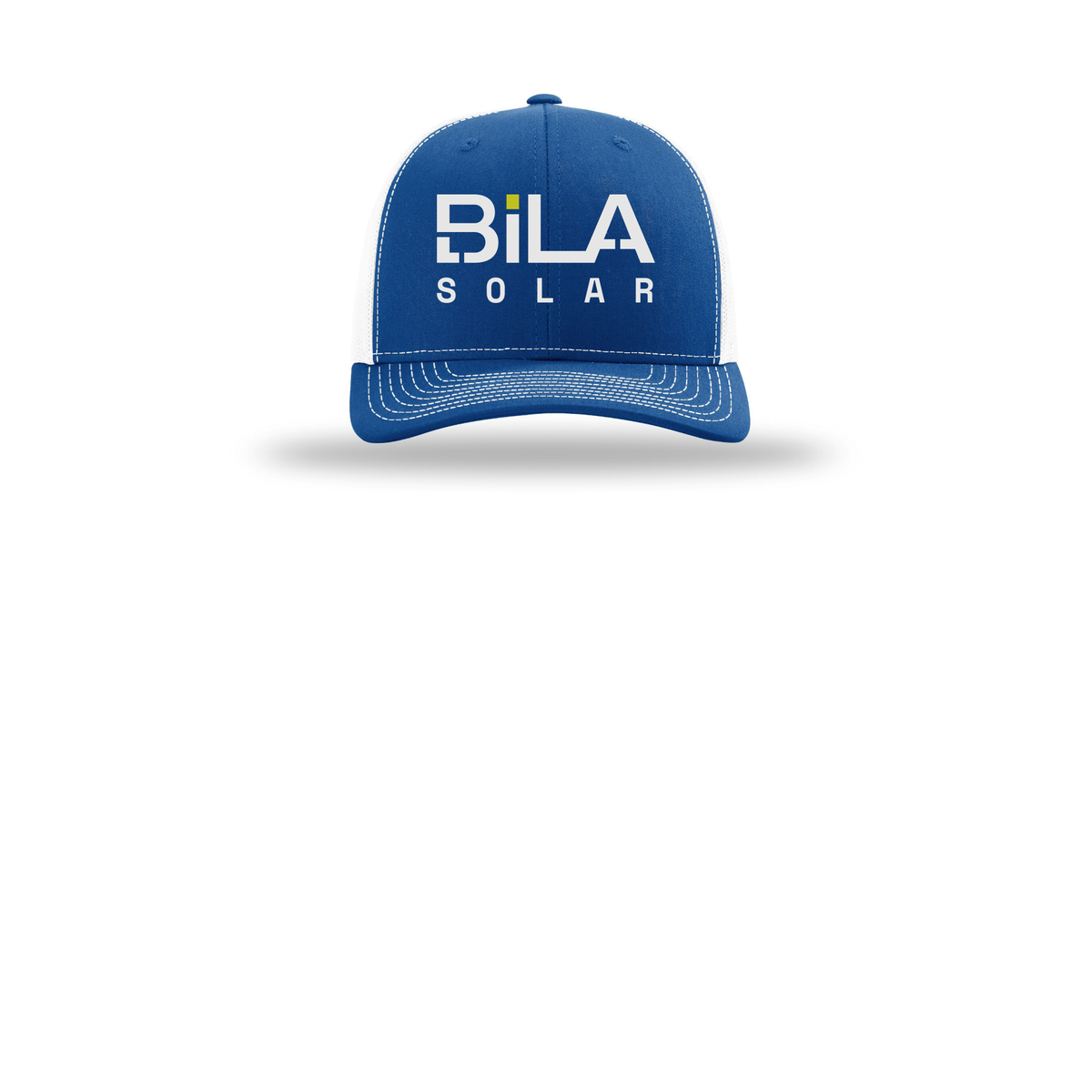 bilasolar-richardson-trucker-cap-embroidery-capfront-R112-royalwhite-flat-front