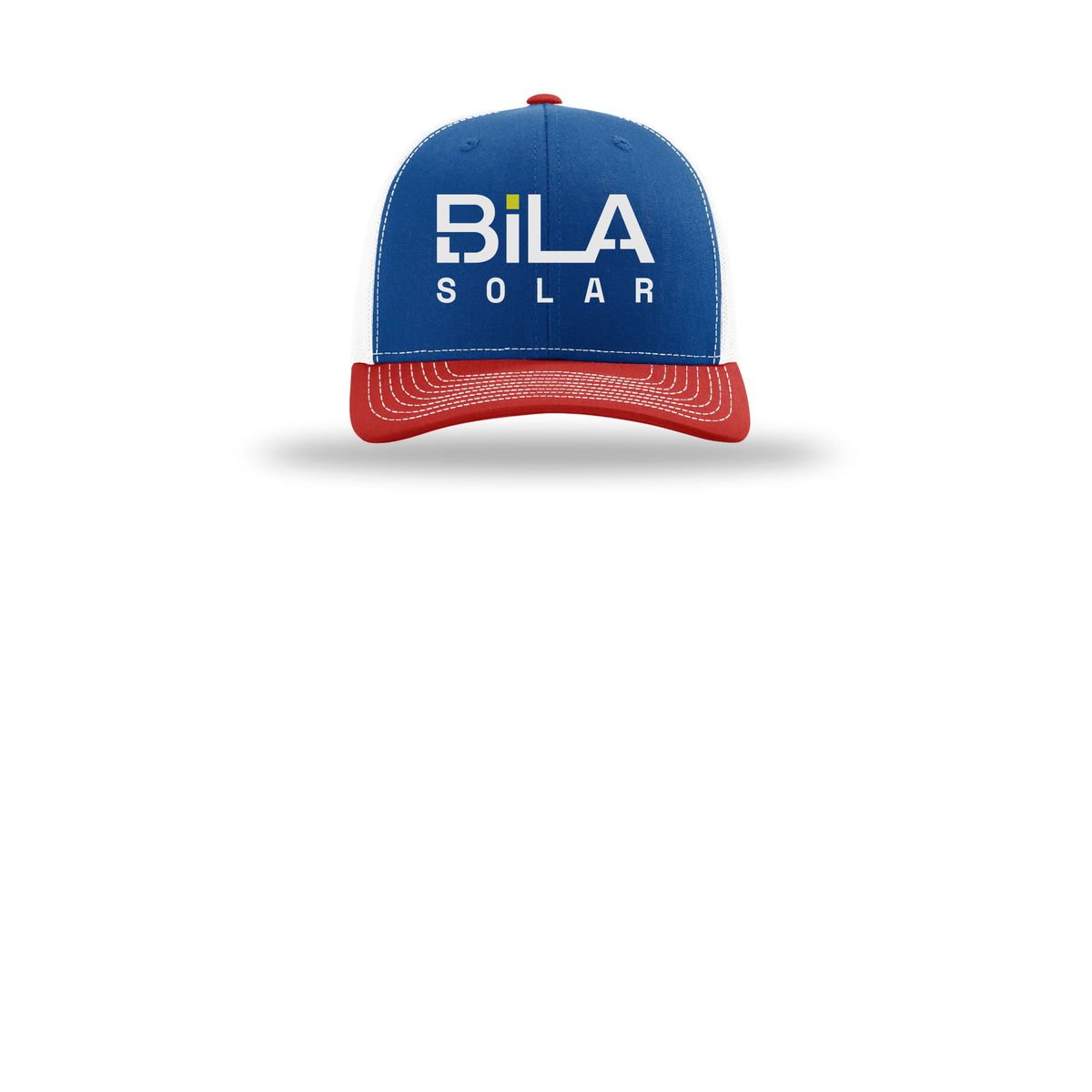 bilasolar-richardson-trucker-cap-embroidery-capfront-R112-royalwhitered-flat-front