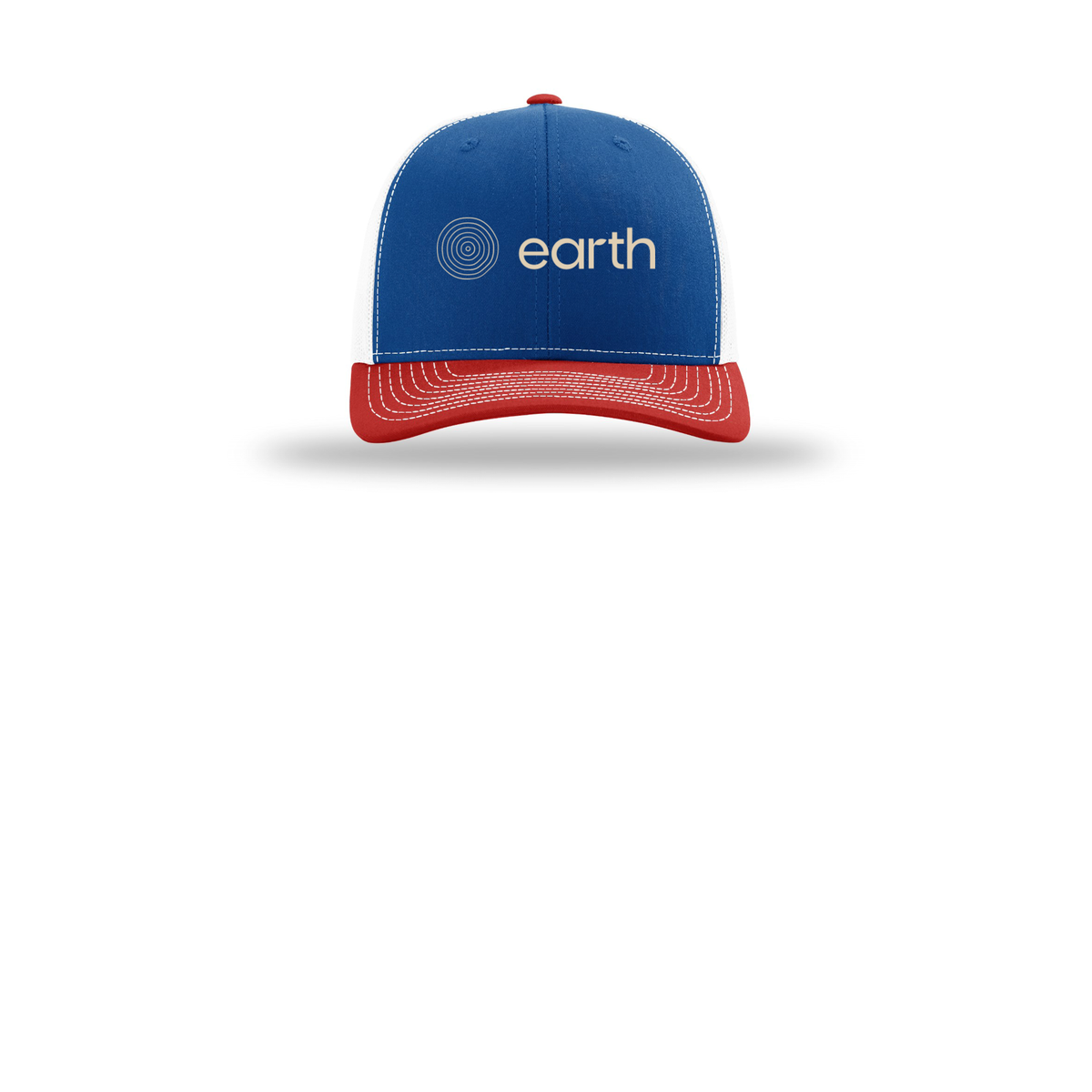 earthfuneral-richardson-trucker-cap-embroidery-capfront-R112-royalwhitered-flat-front