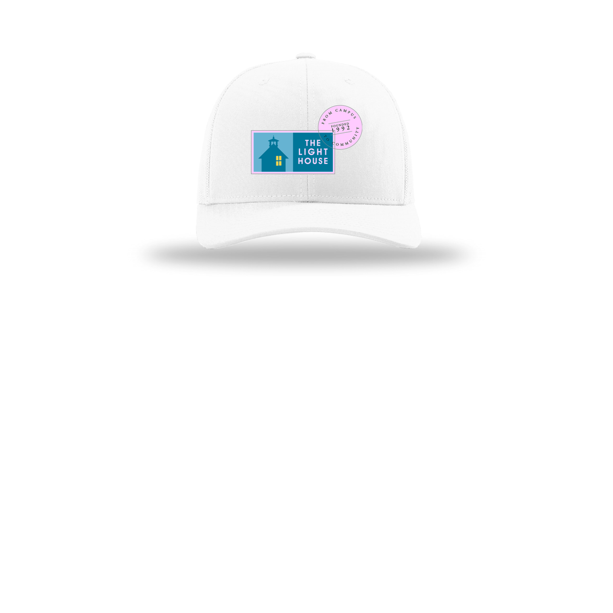 lhcampus-richardson-trucker-cap-embroidery-capfront-R112-white-flat-front