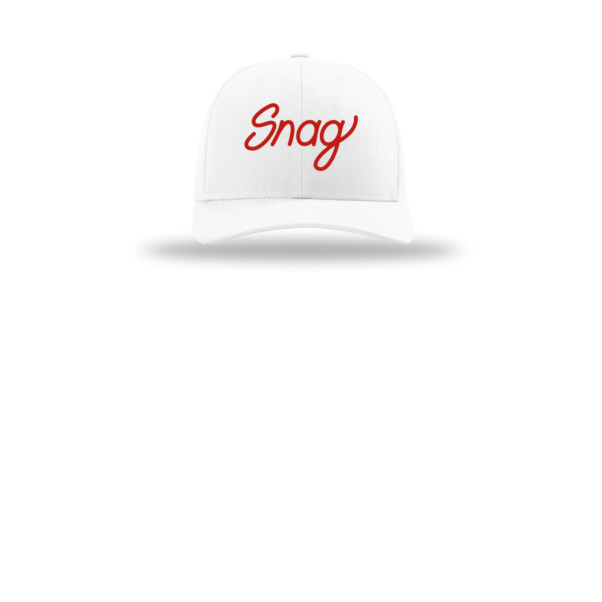 snagdelivery-richardson-trucker-cap-embroidery-capfront-R112-white-flat-front