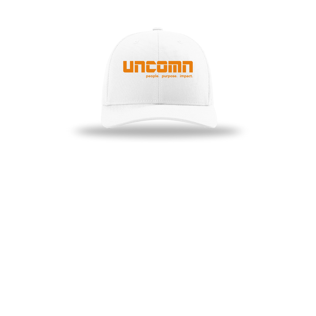 uncomn-richardson-trucker-cap-embroidery-capfront-R112-white-flat-front