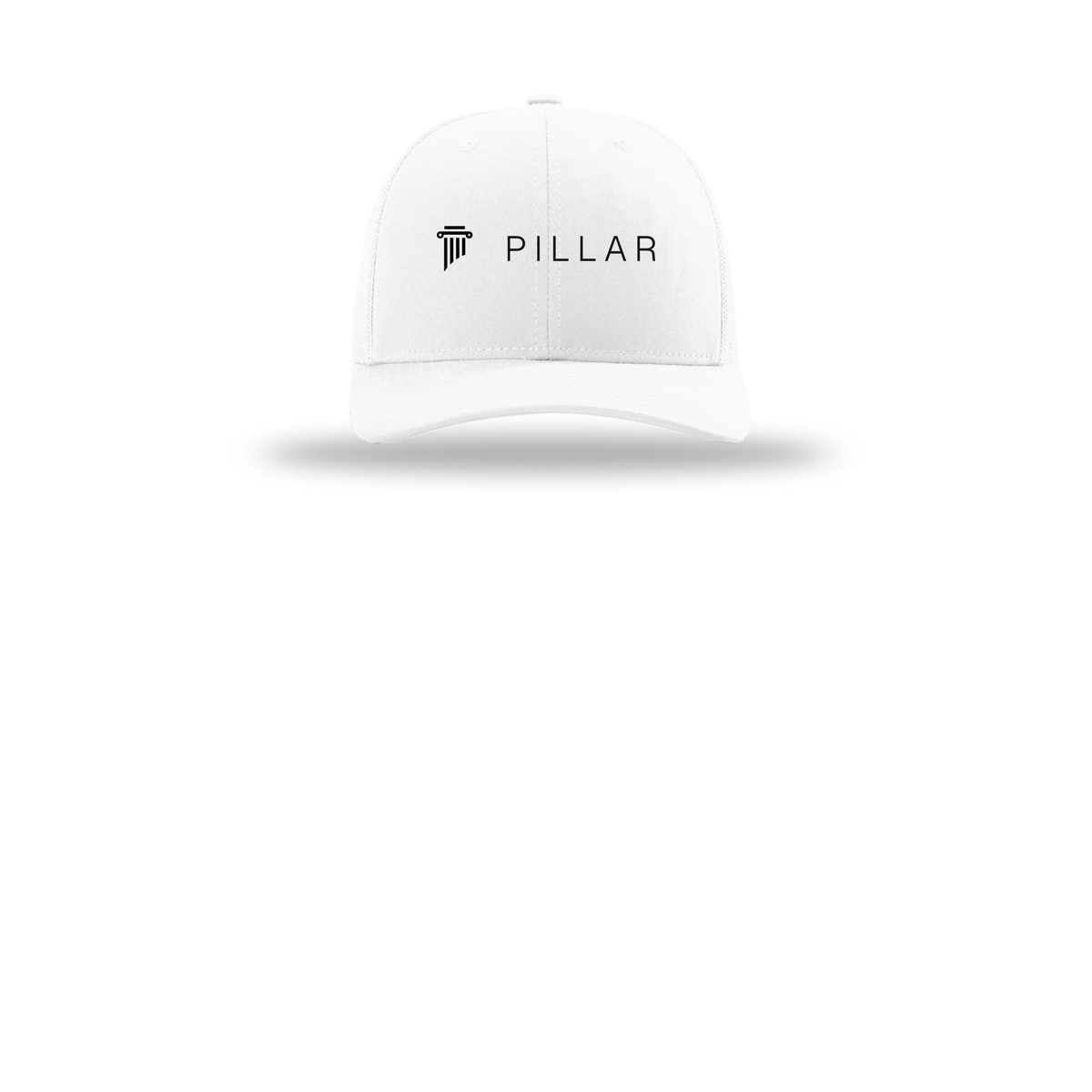 pillar-richardson-trucker-cap-embroidery-capfront-R112-white-flat-front