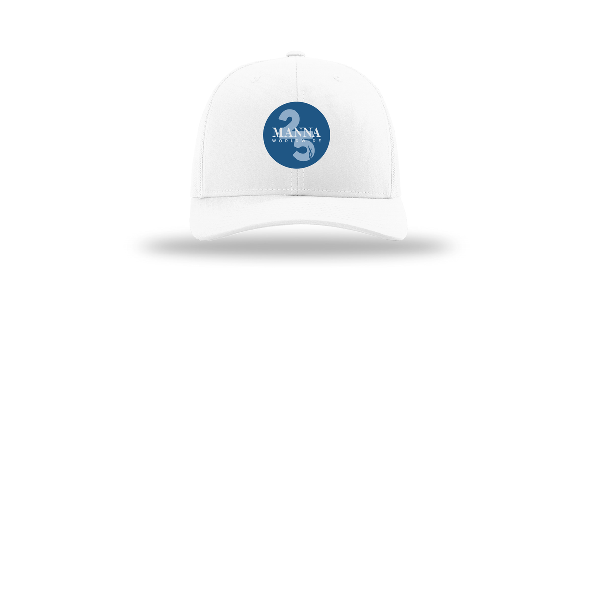 mannaworldwide-richardson-trucker-cap-embroidery-capfront-R112-white-flat-front