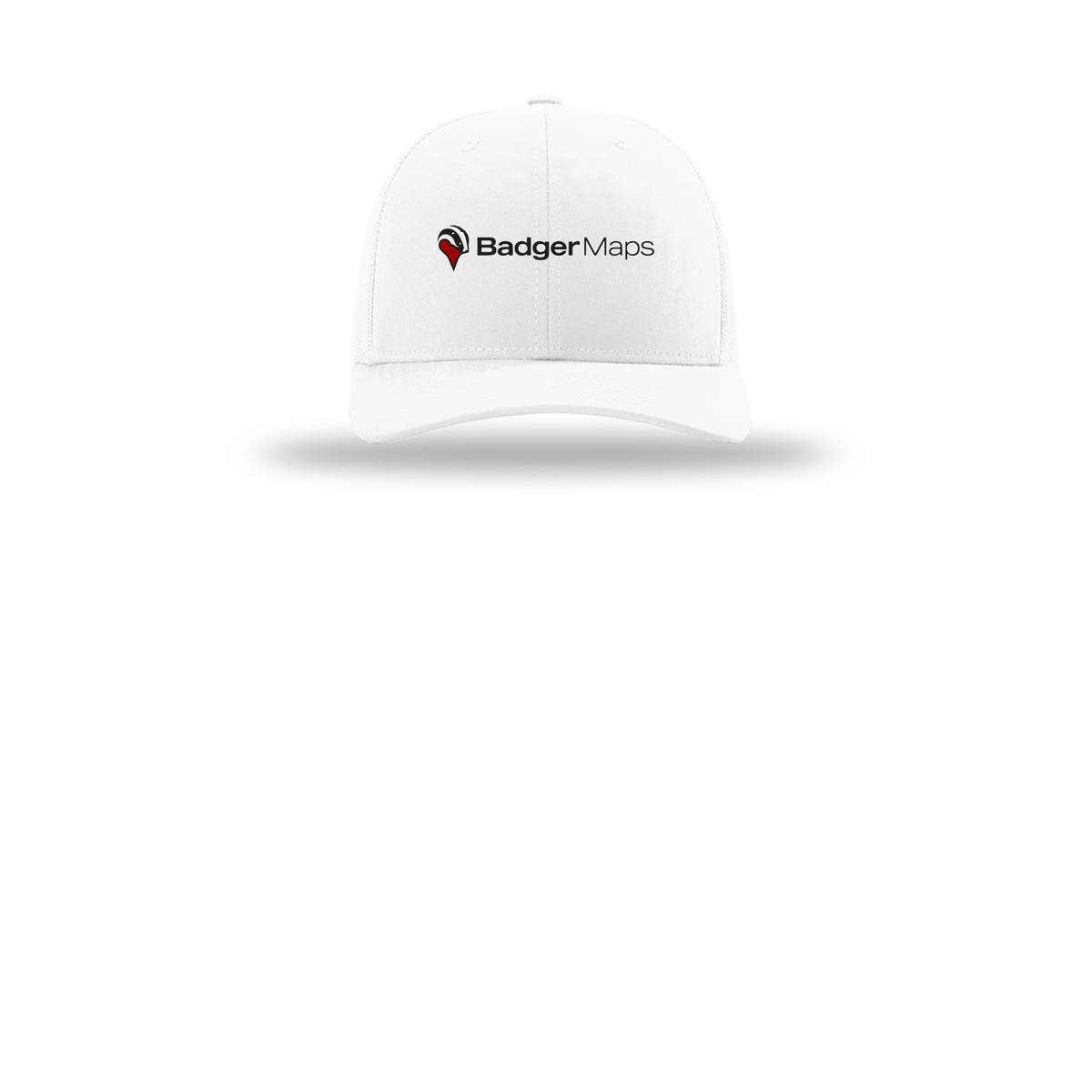 badgermapping-richardson-trucker-cap-embroidery-capfront-R112-white-flat-front