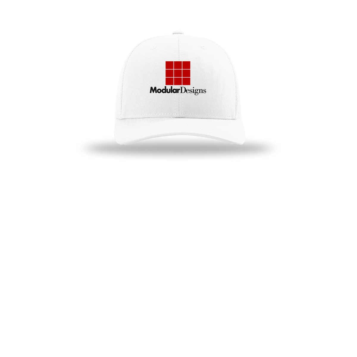 modulardesignsflooring-richardson-trucker-cap-embroidery-capfront-R112-white-flat-front