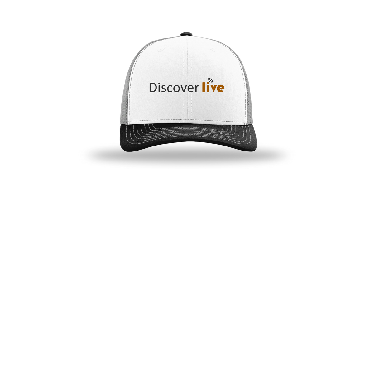 discover-richardson-trucker-cap-embroidery-capfront-R112-whitealuminumblack-flat-front