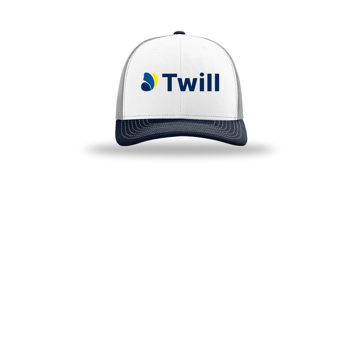 withtwill-richardson-trucker-cap-embroidery-capfront-R112-whitealuminumnavy-flat-front