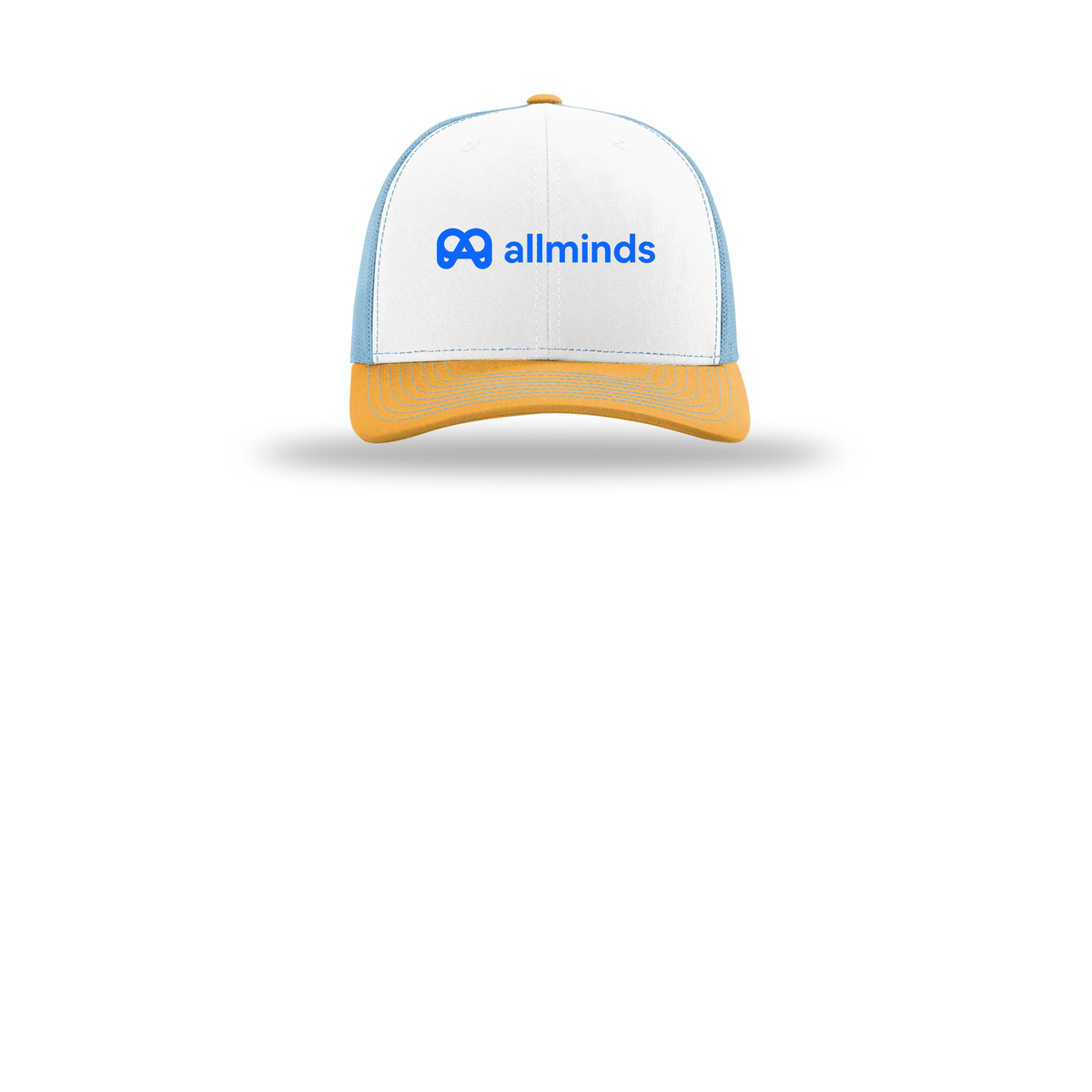 getallminds-richardson-trucker-cap-embroidery-capfront-R112-whitecolumbiablueyellow-flat-front