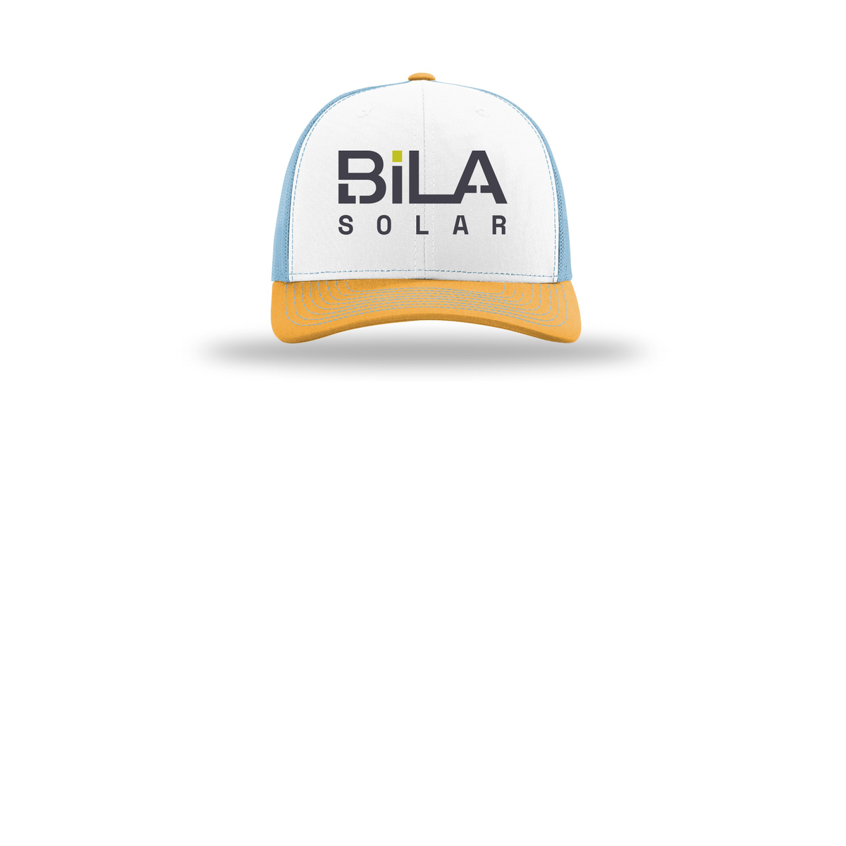 bilasolar-richardson-trucker-cap-embroidery-capfront-R112-whitecolumbiablueyellow-flat-front