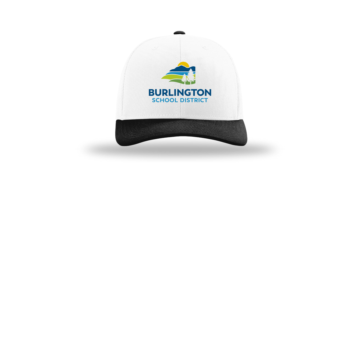 bsdvt-richardson-trucker-cap-embroidery-capfront-R112-whitewhiteblack-flat-front