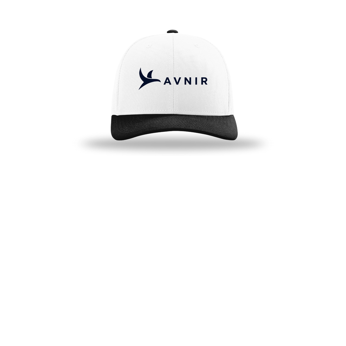 avnir-richardson-trucker-cap-embroidery-capfront-R112-whitewhiteblack-flat-front