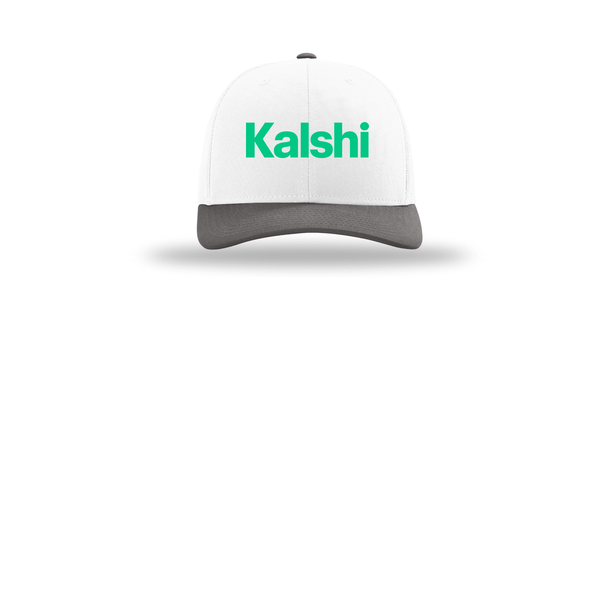 kalshi-richardson-trucker-cap-embroidery-capfront-R112-whitewhitecharcoal-flat-front