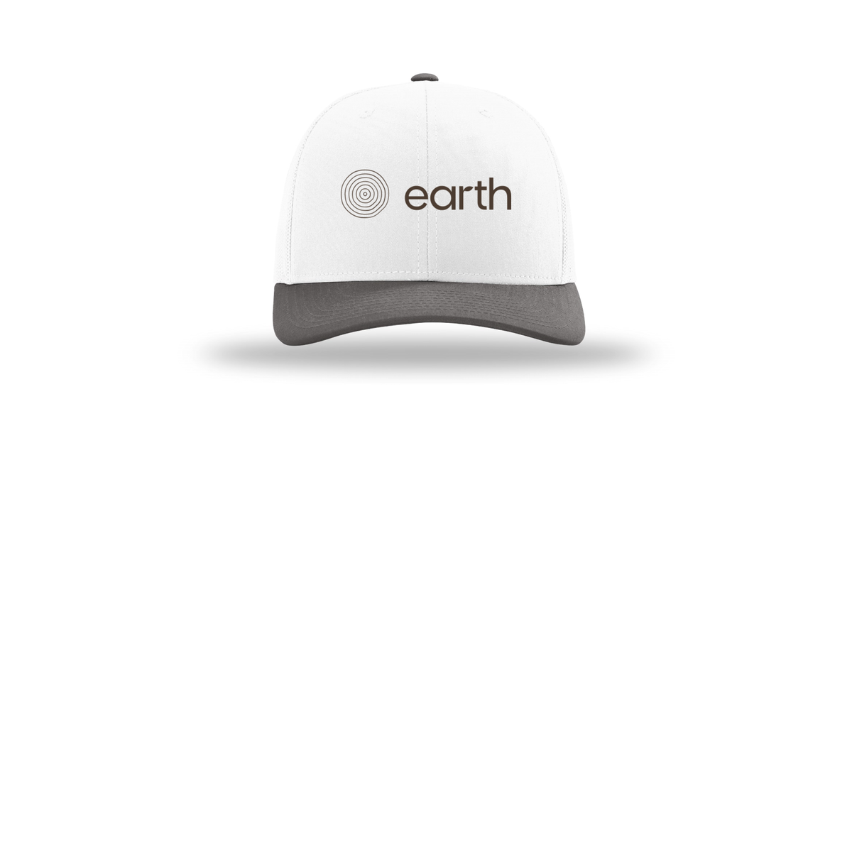 earthfuneral-richardson-trucker-cap-embroidery-capfront-R112-whitewhitecharcoal-flat-front
