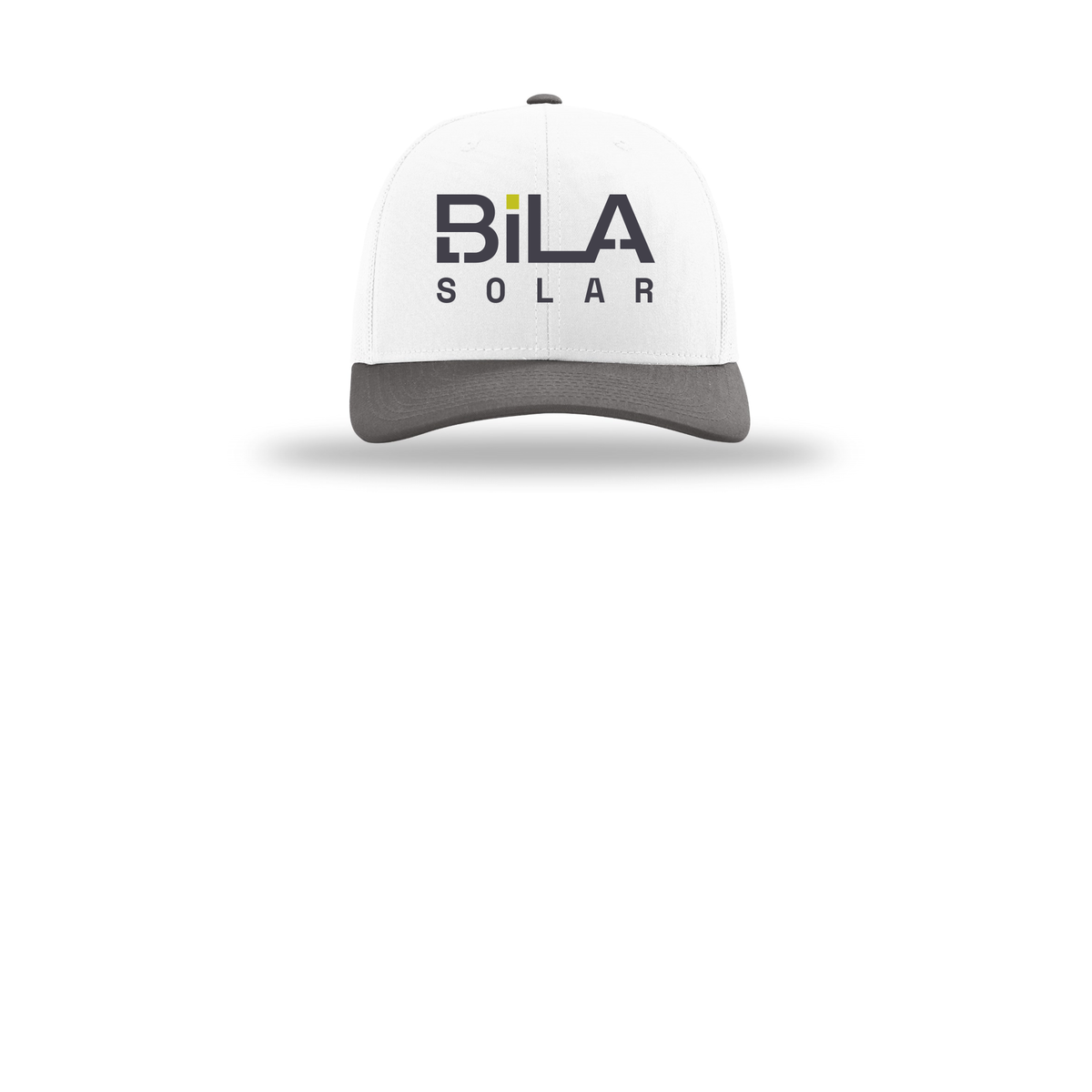 bilasolar-richardson-trucker-cap-embroidery-capfront-R112-whitewhitecharcoal-flat-front