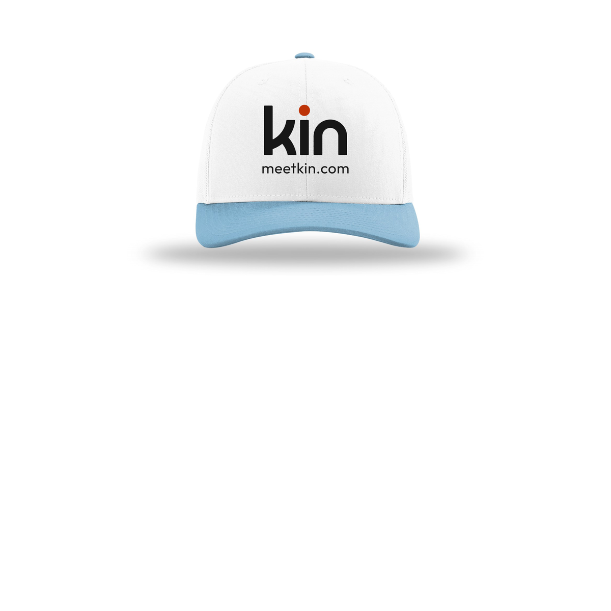kin-richardson-trucker-cap-embroidery-capfront-R112-whitewhitecolumbiablue-flat-front