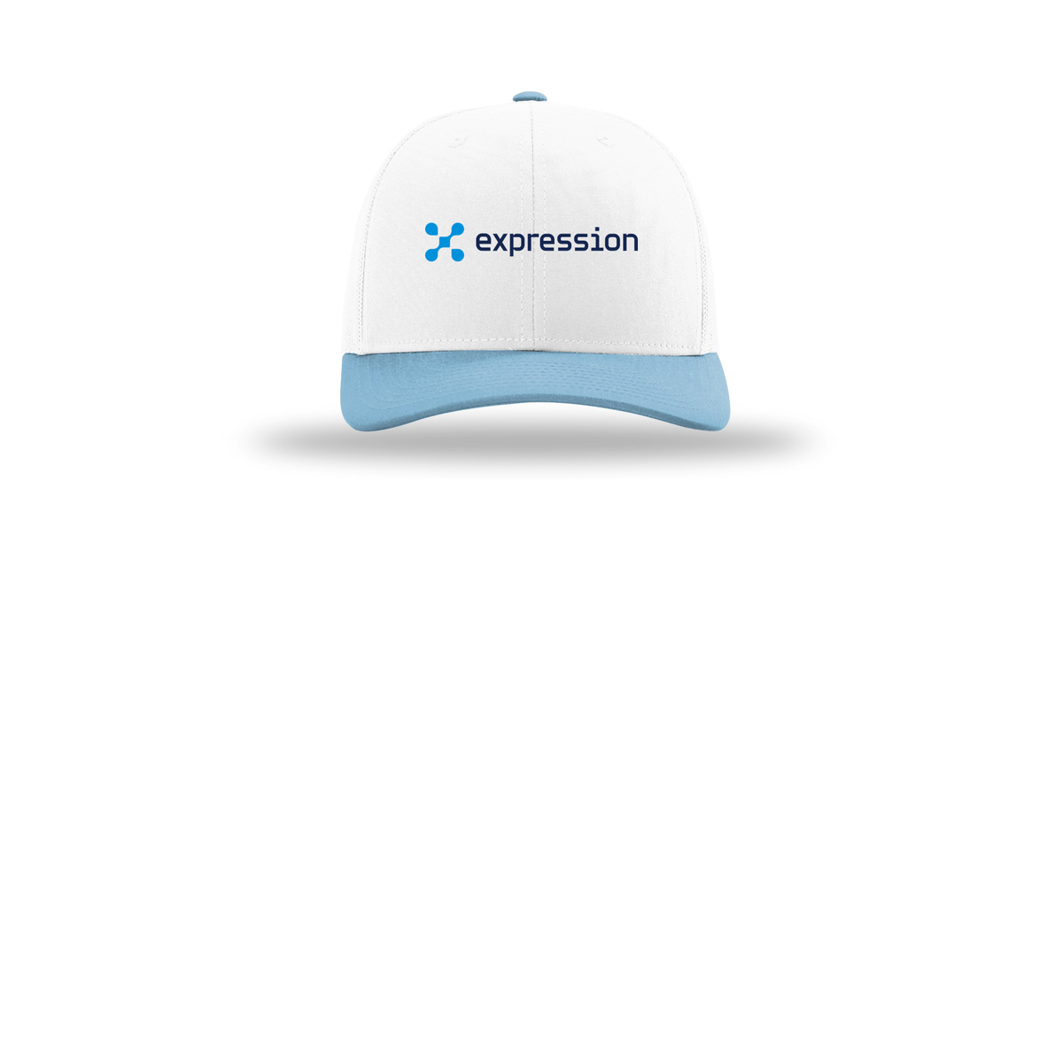 expr-richardson-trucker-cap-embroidery-capfront-R112-whitewhitecolumbiablue-flat-front