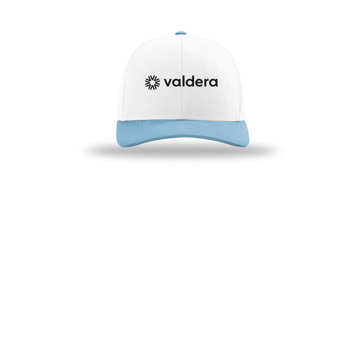 valdera-richardson-trucker-cap-embroidery-capfront-R112-whitewhitecolumbiablue-flat-front