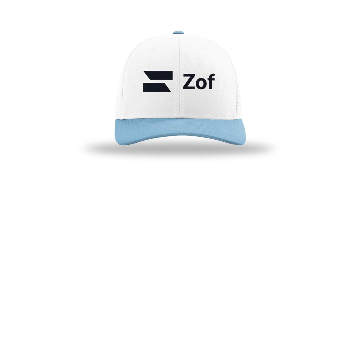zof-richardson-trucker-cap-embroidery-capfront-R112-whitewhitecolumbiablue-flat-front