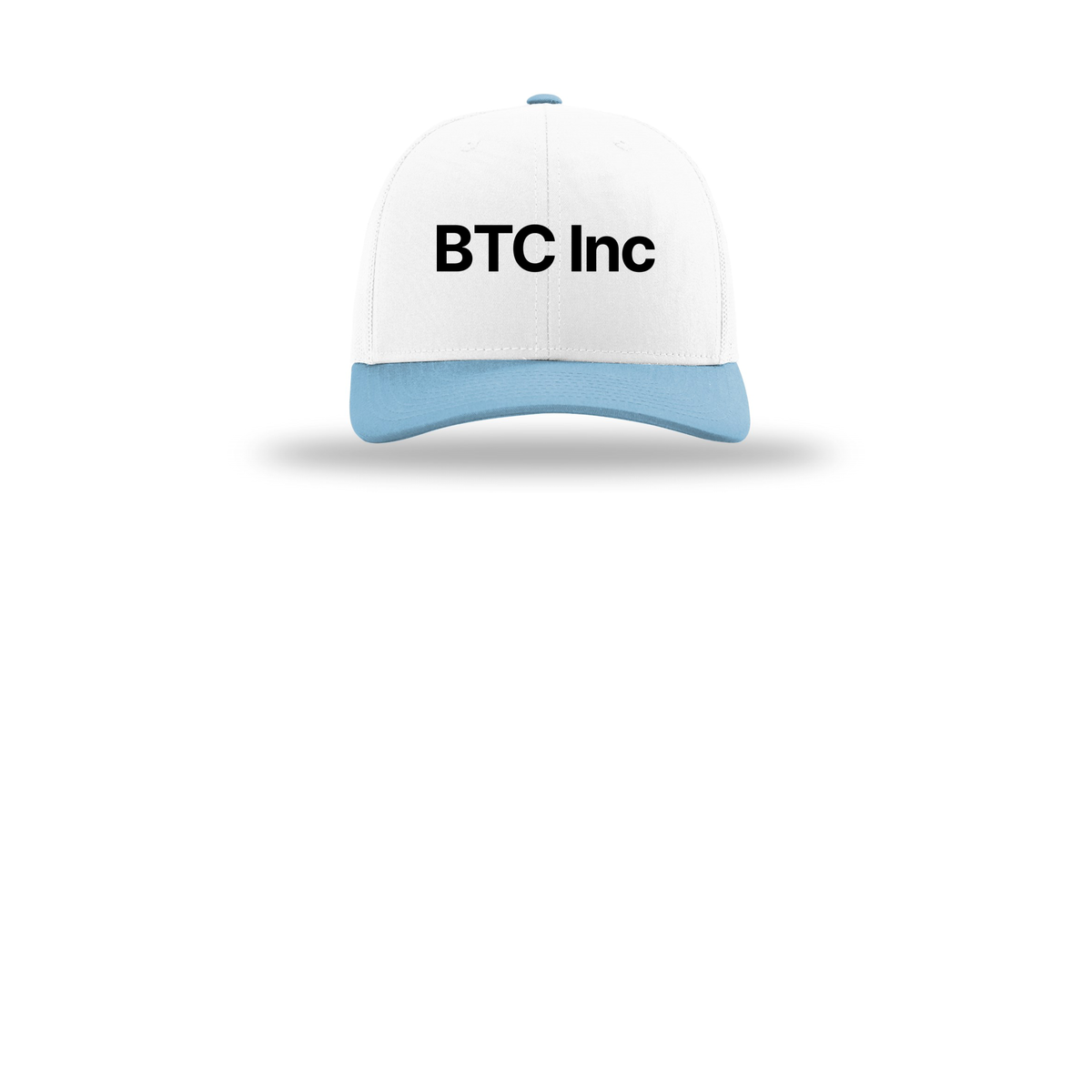 btc-richardson-trucker-cap-embroidery-capfront-R112-whitewhitecolumbiablue-flat-front