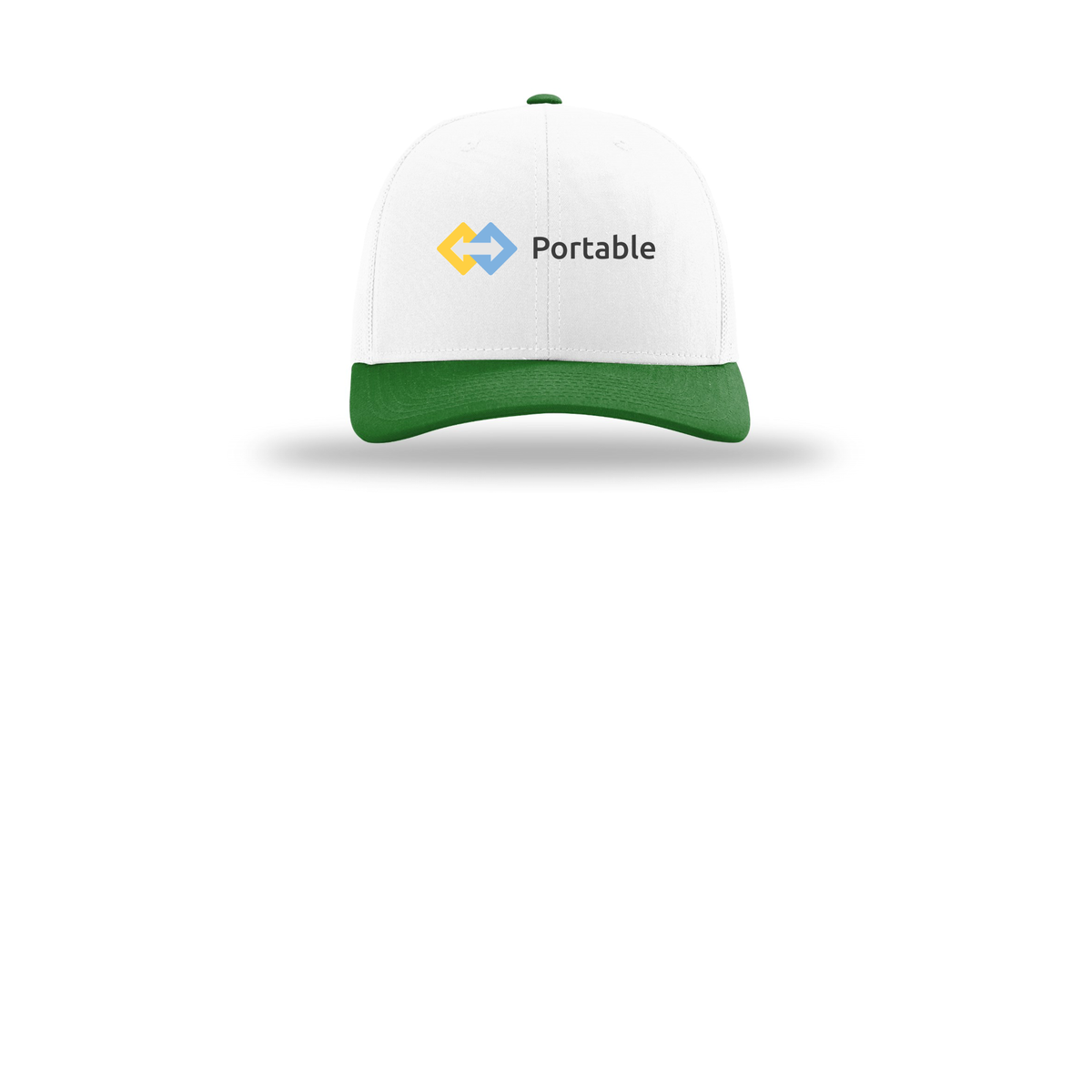 portable-richardson-trucker-cap-embroidery-capfront-R112-whitewhitekelly-flat-front