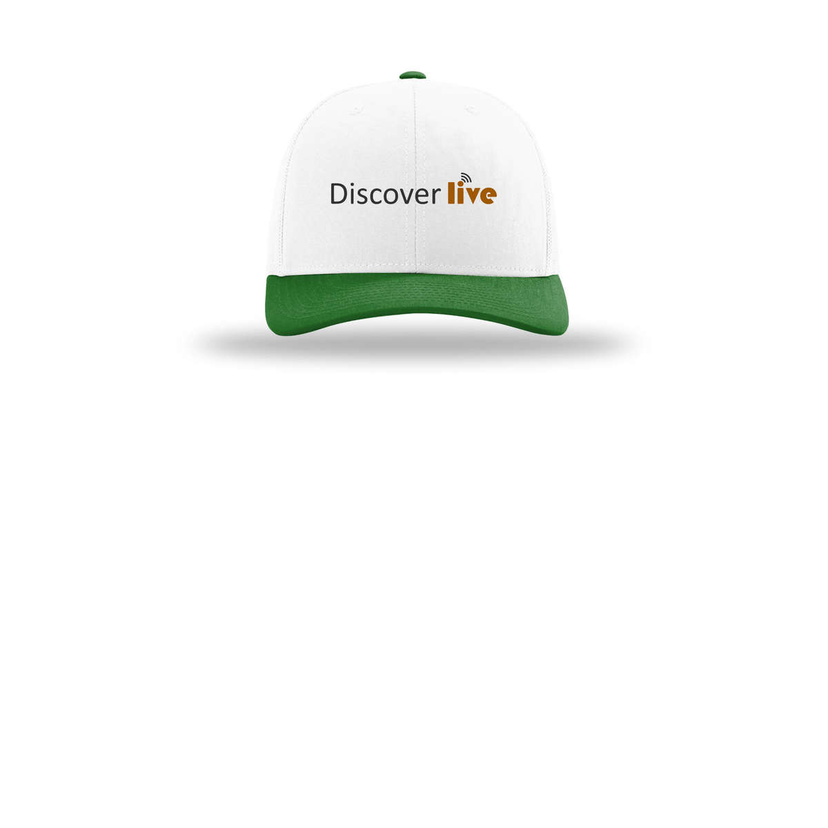 discover-richardson-trucker-cap-embroidery-capfront-R112-whitewhitekelly-flat-front