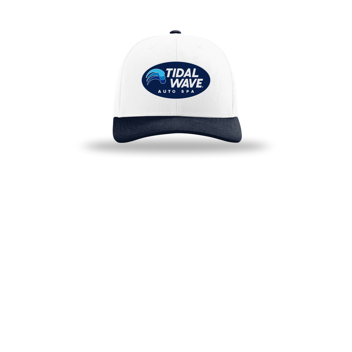 tidalwaveautospa-richardson-trucker-cap-embroidery-capfront-R112-whitewhitenavy-flat-front