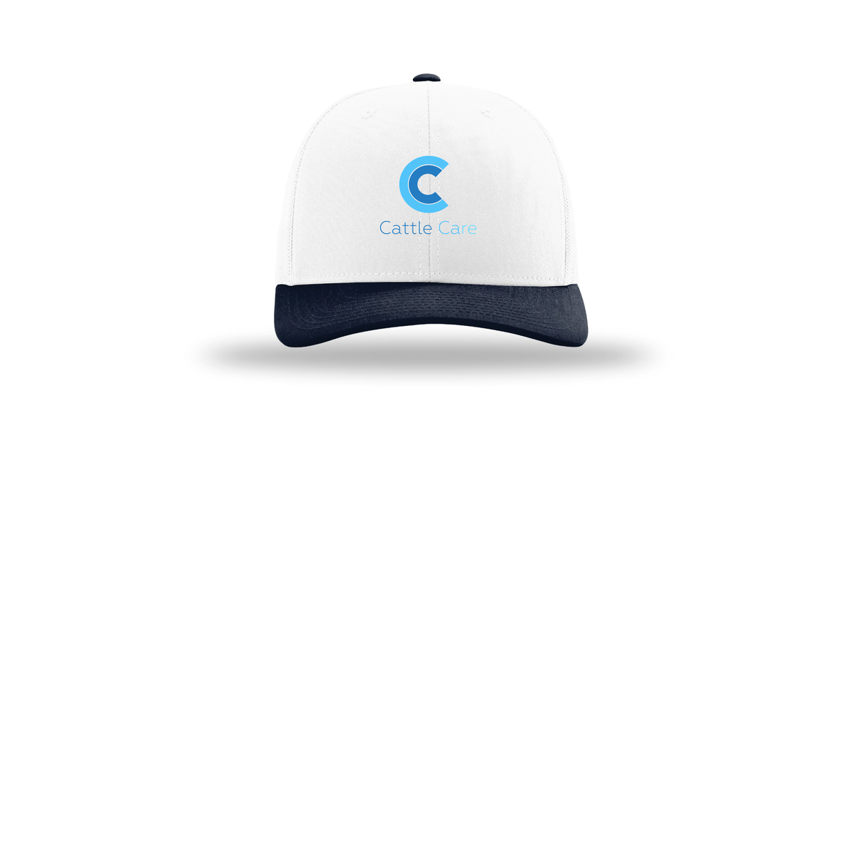 cattle-care-richardson-trucker-cap-embroidery-capfront-R112-whitewhitenavy-flat-front