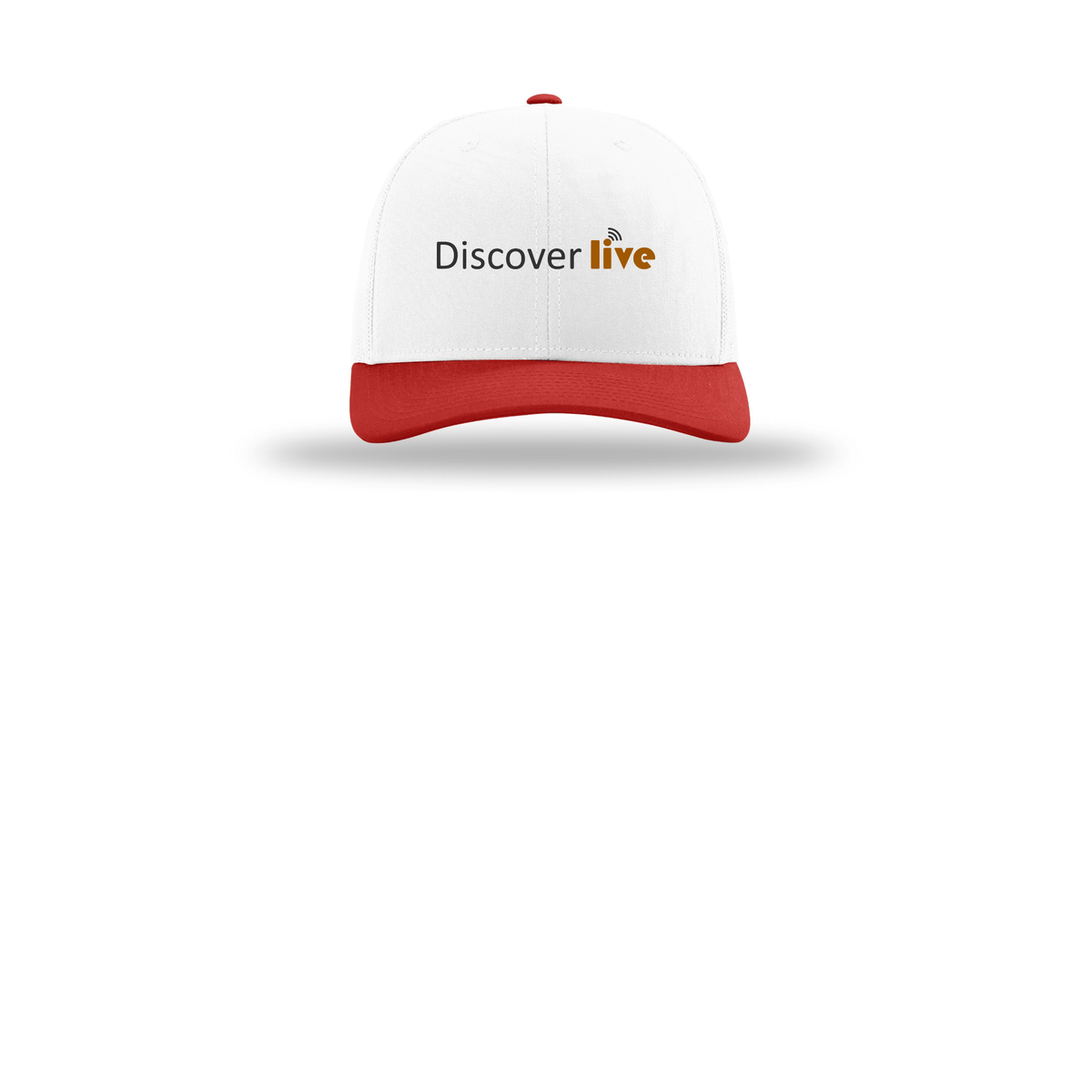 discover-richardson-trucker-cap-embroidery-capfront-R112-whitewhitered-flat-front