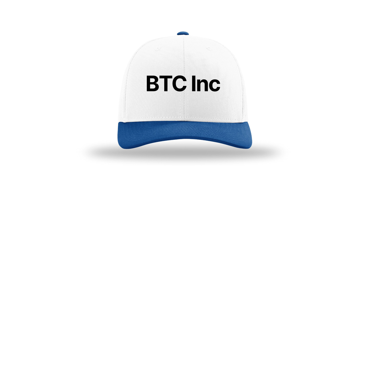 btc-richardson-trucker-cap-embroidery-capfront-R112-whitewhiteroyal-flat-front