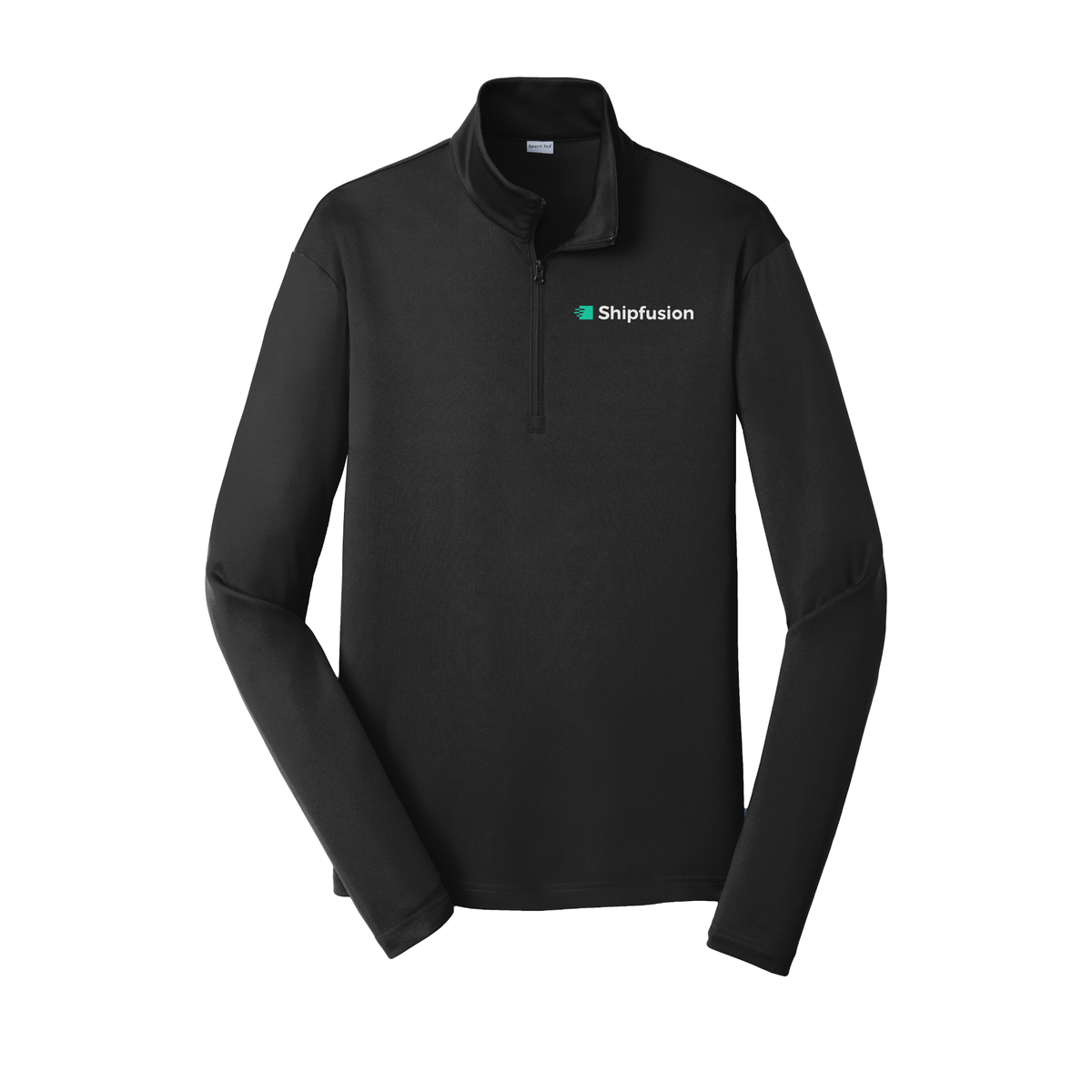 shipfusion-lightweight-quarter-zip-dtf-leftchest-ST357-black-flat-front